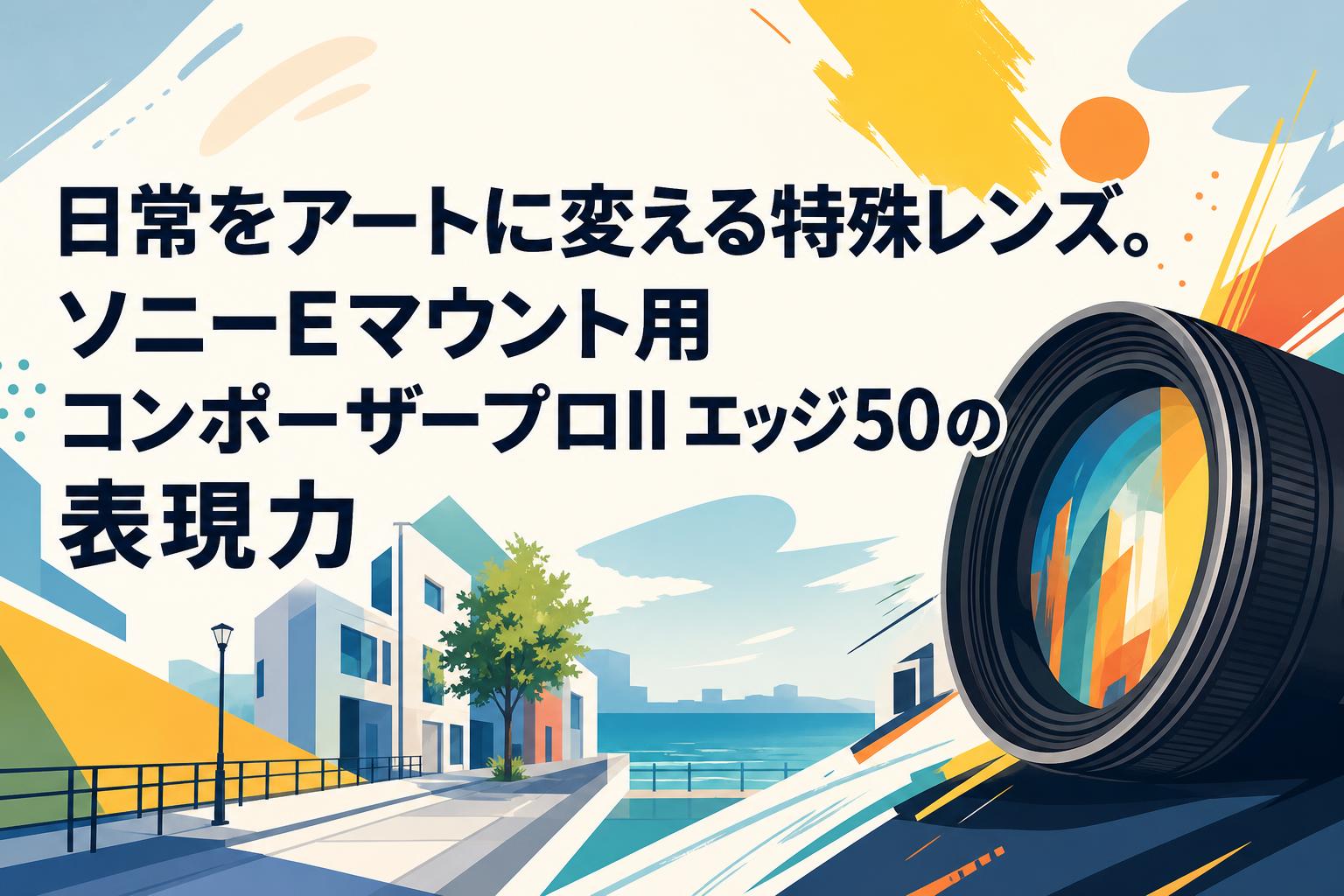 日常をアートに変える特殊レンズ。ソニーEマウント用コンポーザープロII エッジ50の表現力
