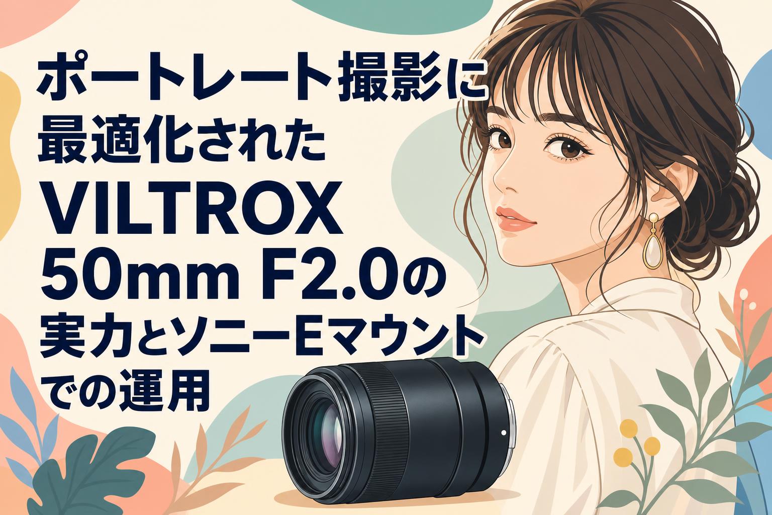 ポートレート撮影に最適化されたVILTROX 50mm F2.0の実力とソニーEマウントでの運用