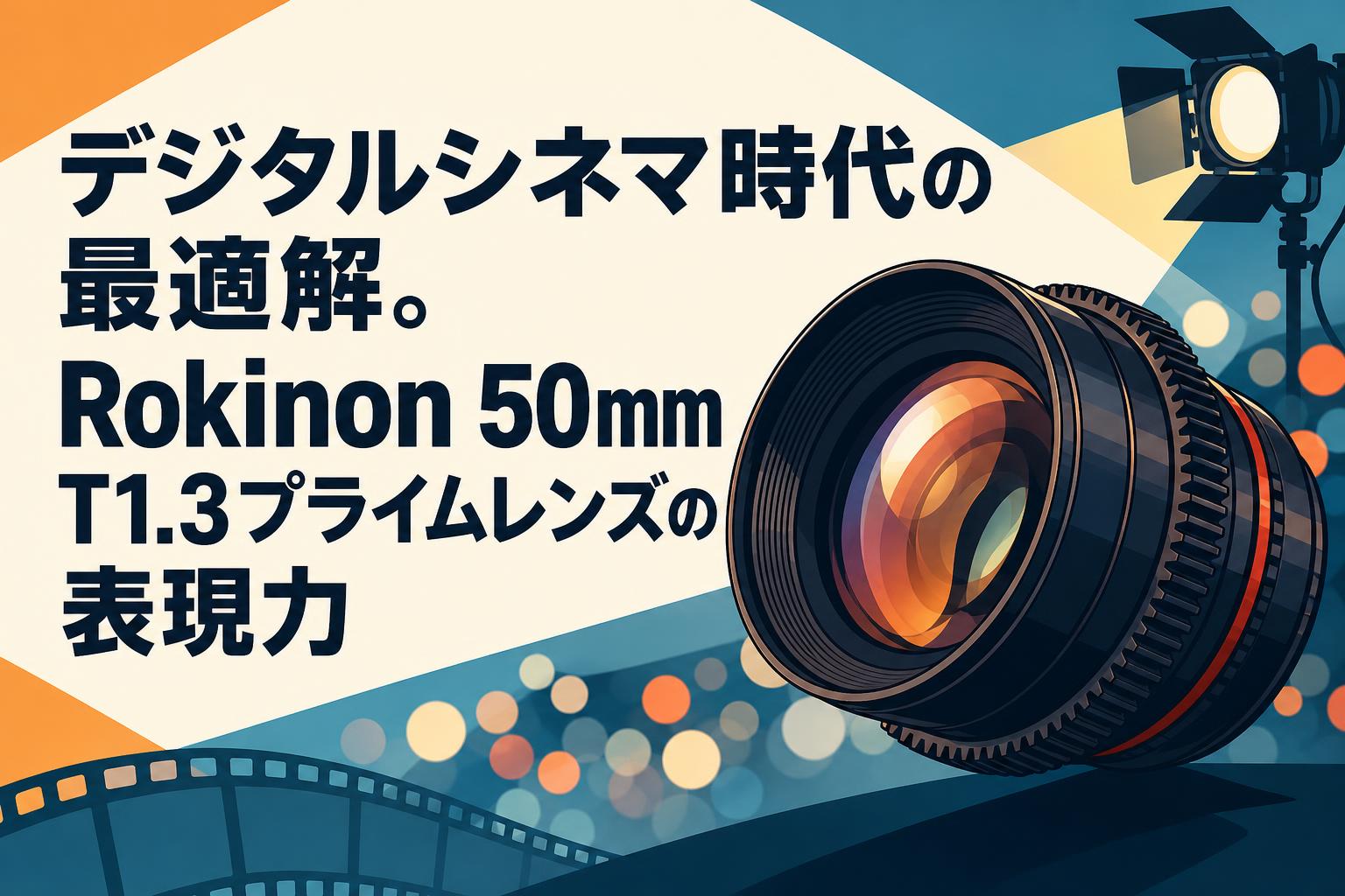 デジタルシネマ時代の最適解。Rokinon 50mm T1.3プライムレンズの表現力