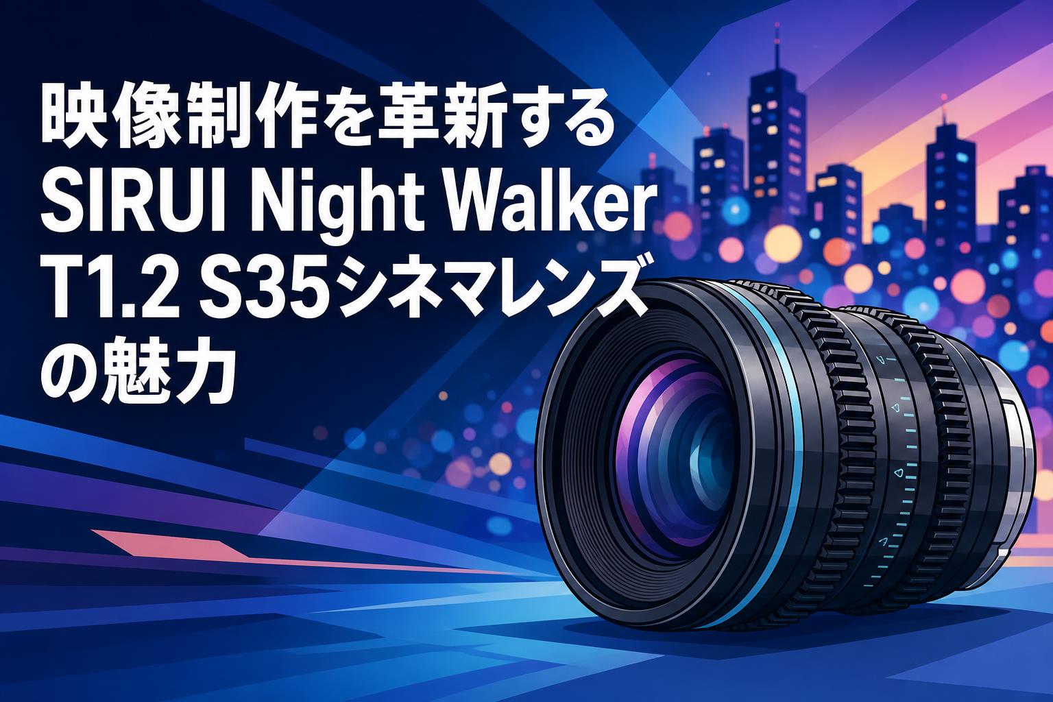 映像制作を革新するSIRUI Night Walker T1.2 S35シネマレンズの魅力