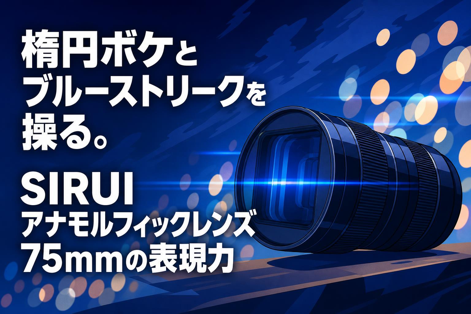 楕円ボケとブルーストリークを操る。SIRUIアナモルフィックレンズ75mmの表現力