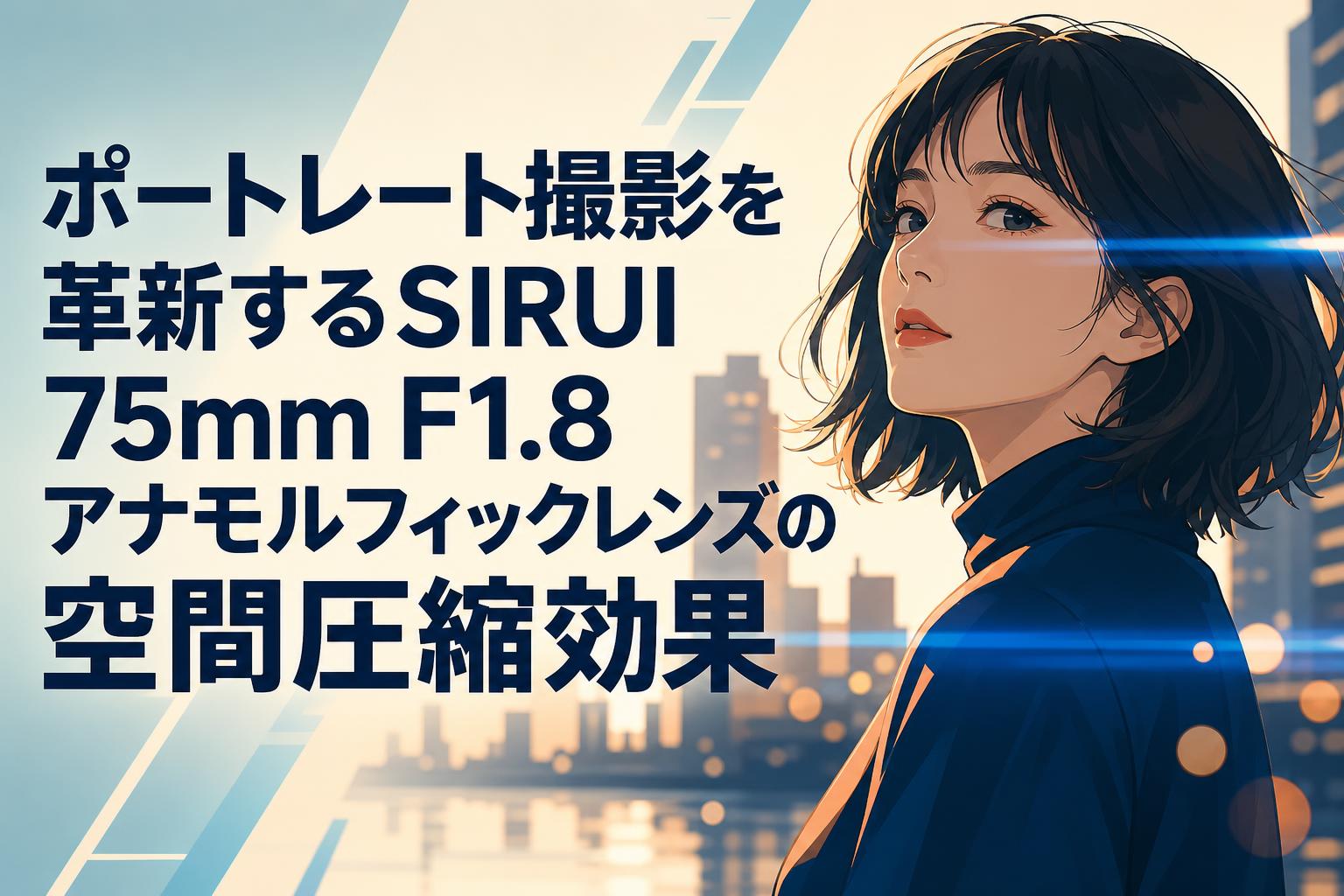 ポートレート撮影を革新するSIRUI 75mm F1.8アナモルフィックレンズの空間圧縮効果