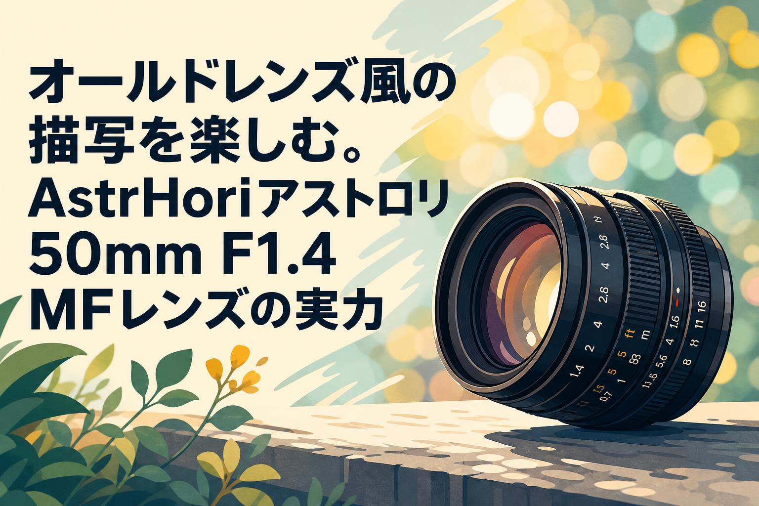 オールドレンズ風の描写を楽しむ。AstrHoriアストロリ50mm F1.4 MFレンズの実力