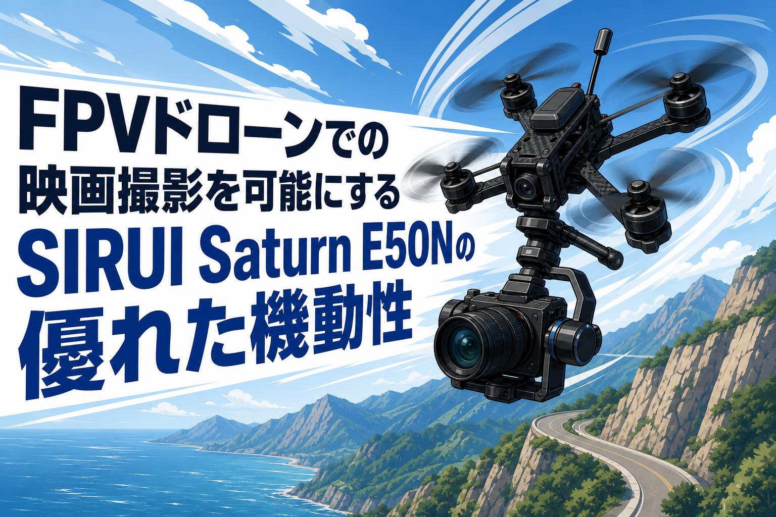 FPVドローンでの映画撮影を可能にするSIRUI Saturn E50Nの優れた機動性