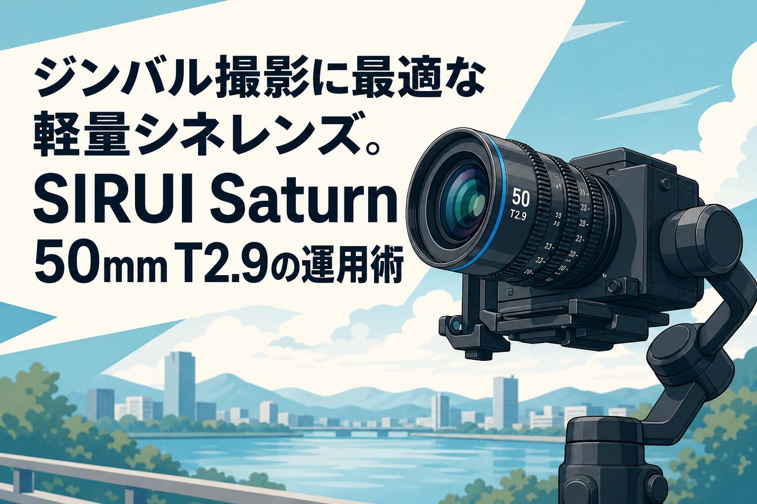 ジンバル撮影に最適な軽量シネレンズ。SIRUI Saturn 50mm T2.9の運用術