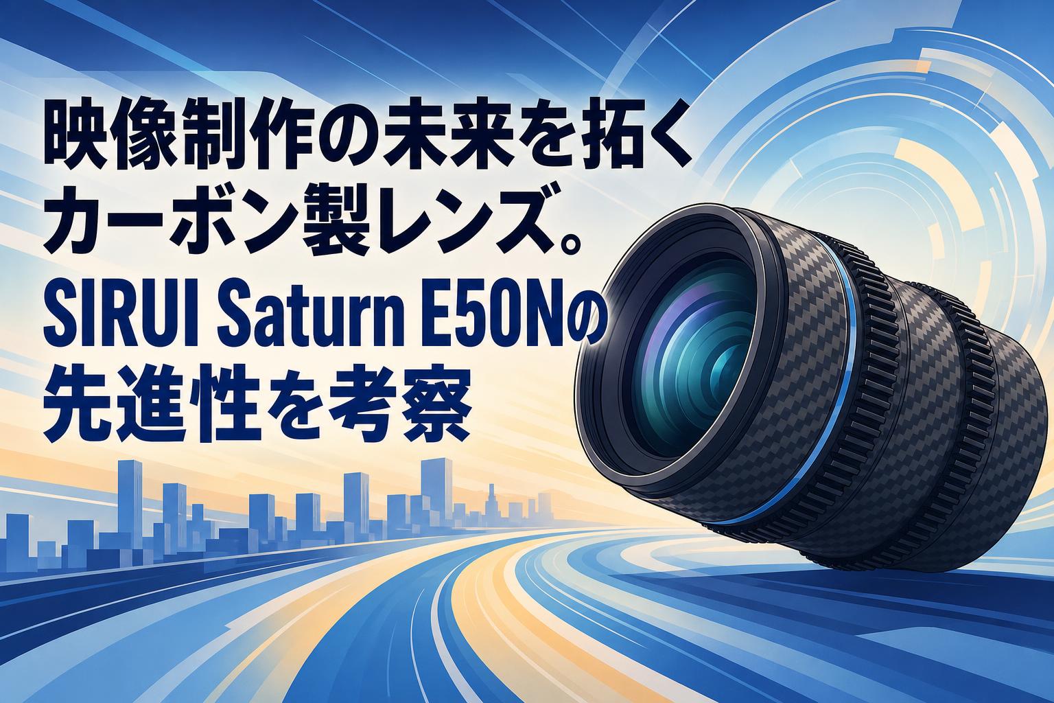 映像制作の未来を拓くカーボン製レンズ。SIRUI Saturn E50Nの先進性を考察