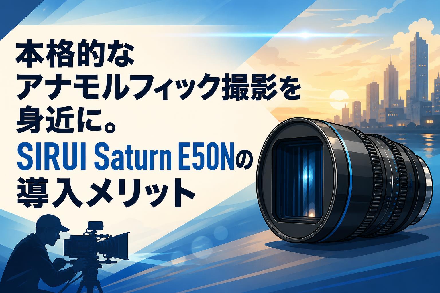 本格的なアナモルフィック撮影を身近に。SIRUI Saturn E50Nの導入メリット