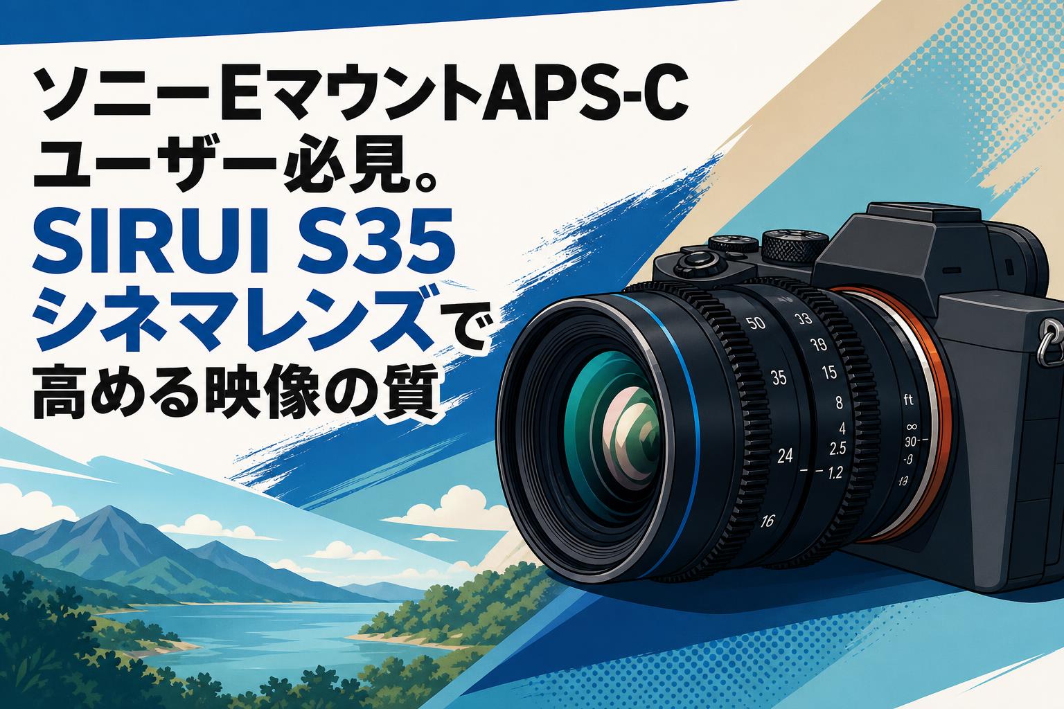 ソニーEマウントAPS-Cユーザー必見。SIRUI S35シネマレンズで高める映像の質