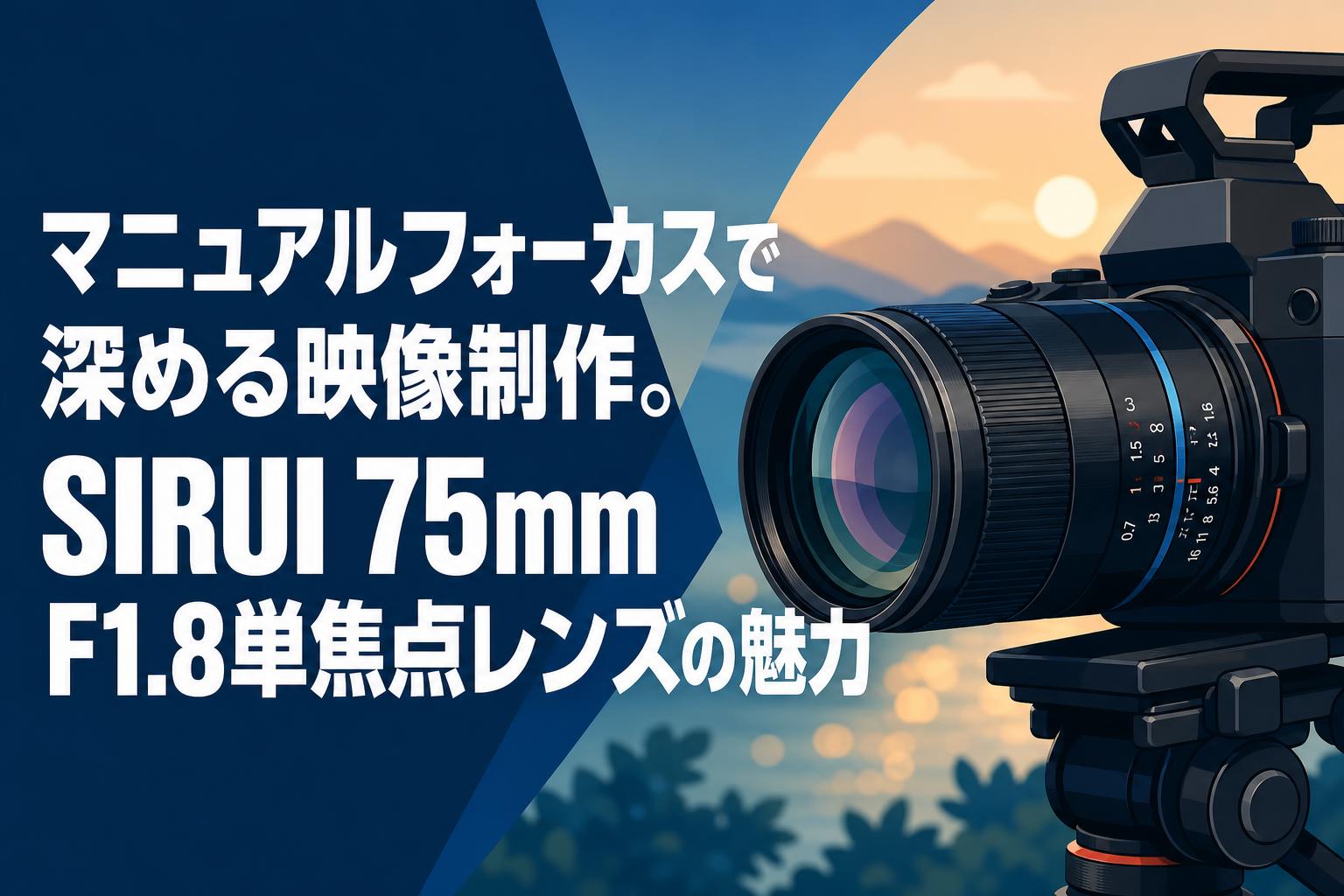 マニュアルフォーカスで深める映像制作。SIRUI 75mm F1.8単焦点レンズの魅力