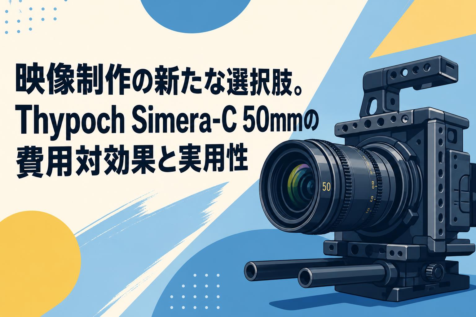 映像制作の新たな選択肢。Thypoch Simera-C 50mmの費用対効果と実用性