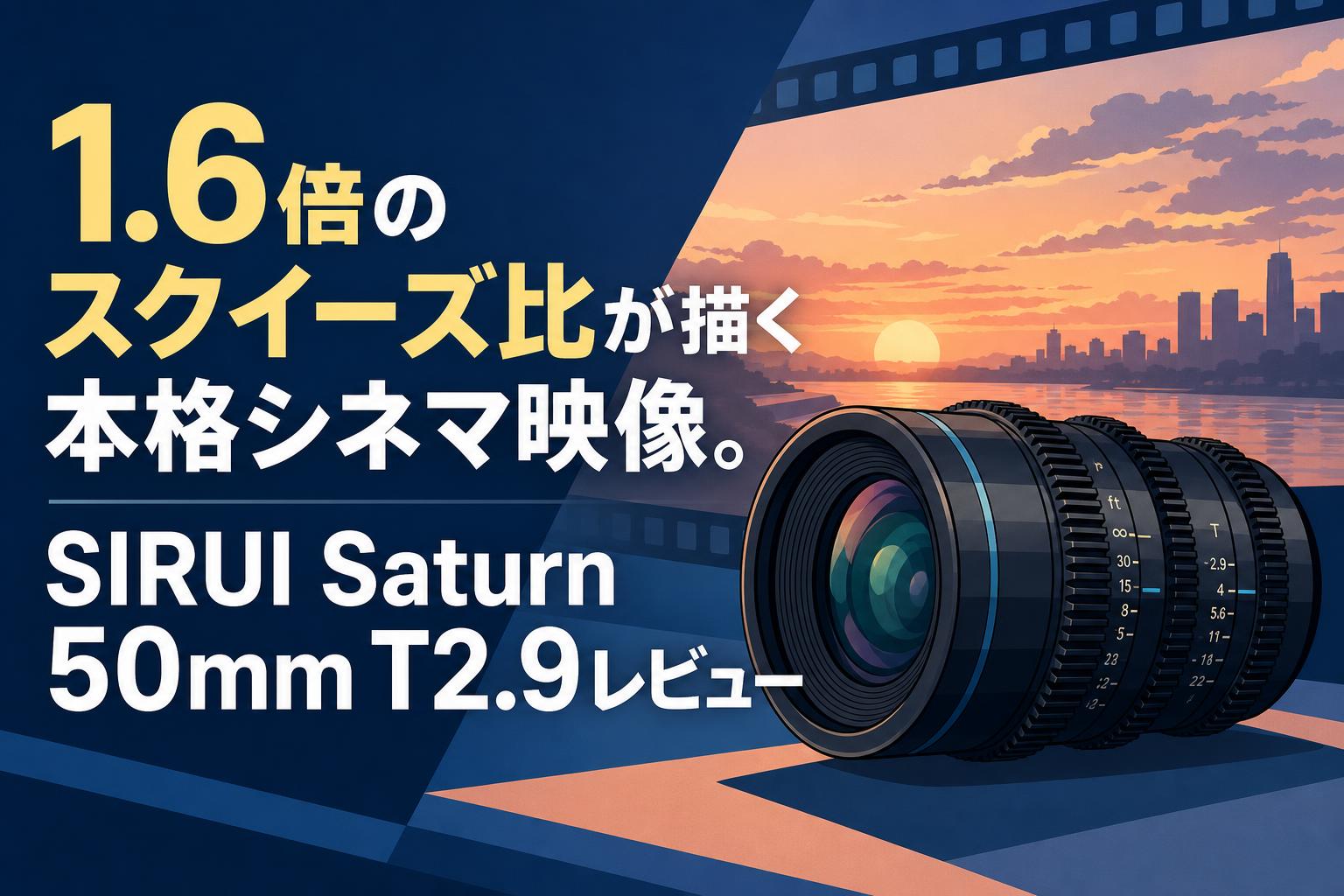 1.6倍のスクイーズ比が描く本格シネマ映像。SIRUI Saturn 50mm T2.9レビュー