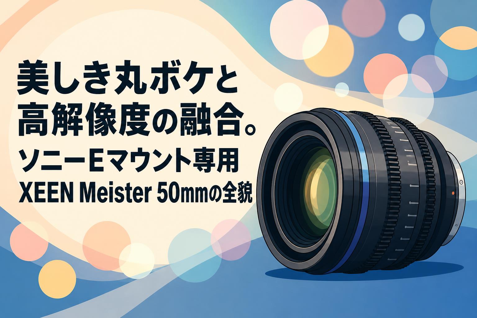美しき丸ボケと高解像度の融合。ソニーEマウント専用XEEN Meister 50mmの全貌