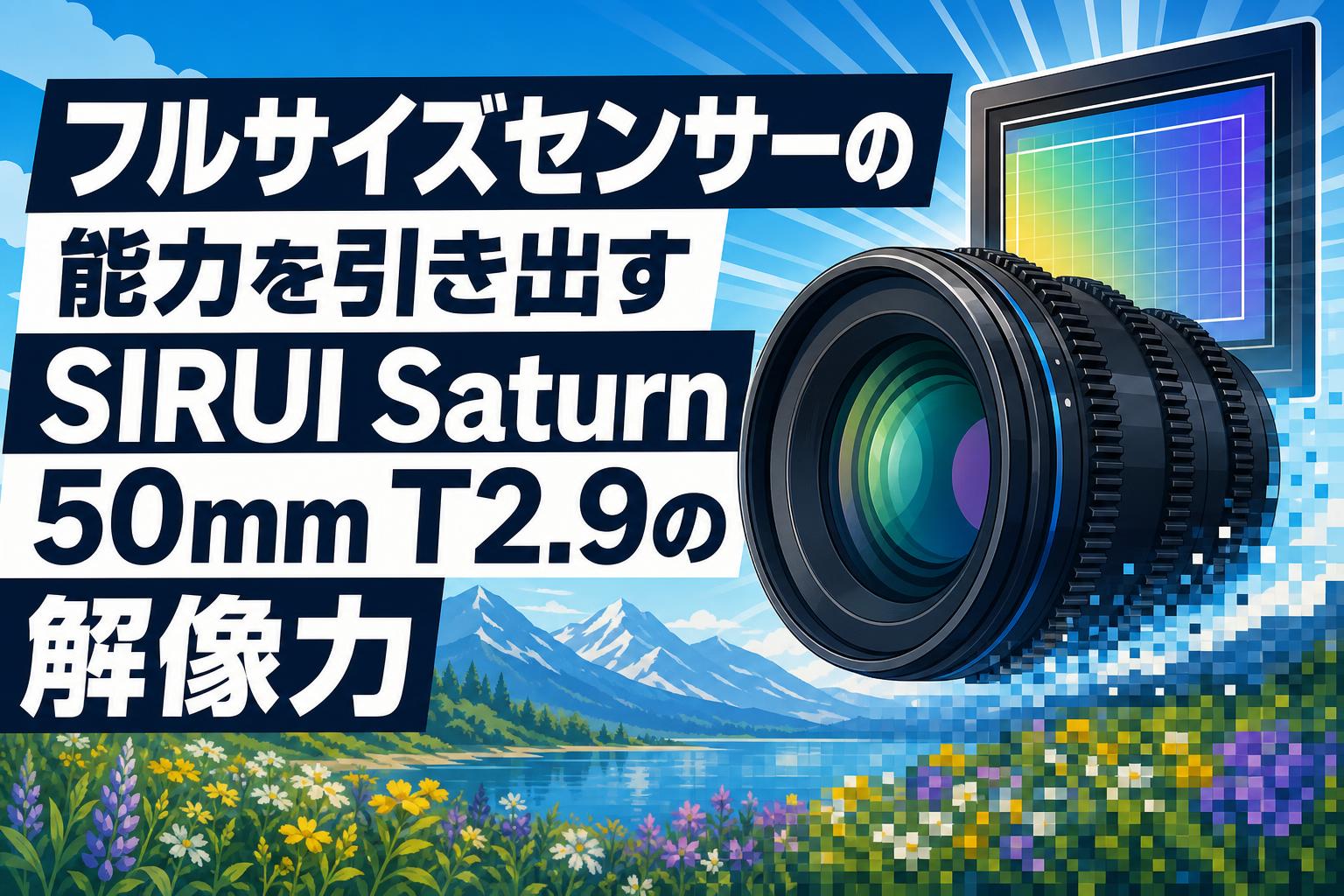 フルサイズセンサーの能力を引き出すSIRUI Saturn 50mm T2.9の解像力
