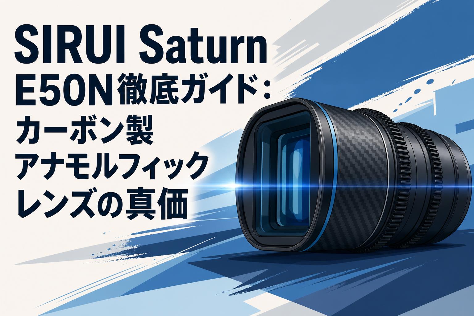 SIRUI Saturn E50N徹底ガイド：カーボン製アナモルフィックレンズの真価