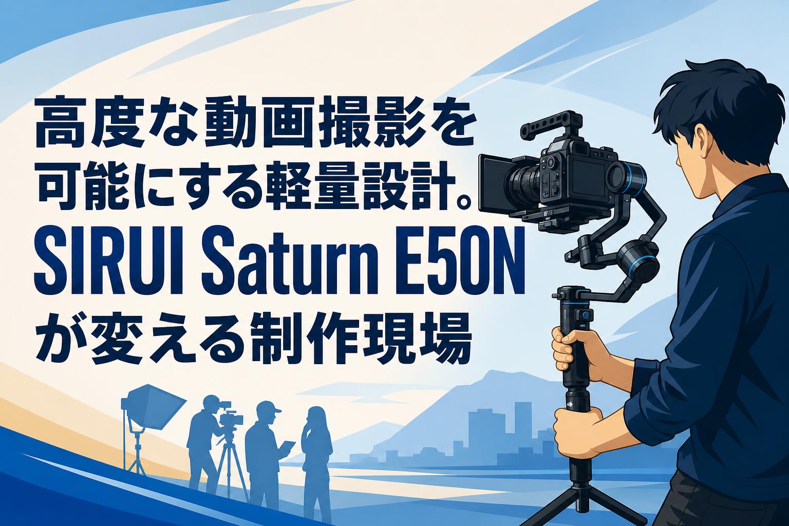 高度な動画撮影を可能にする軽量設計。SIRUI Saturn E50Nが変える制作現場