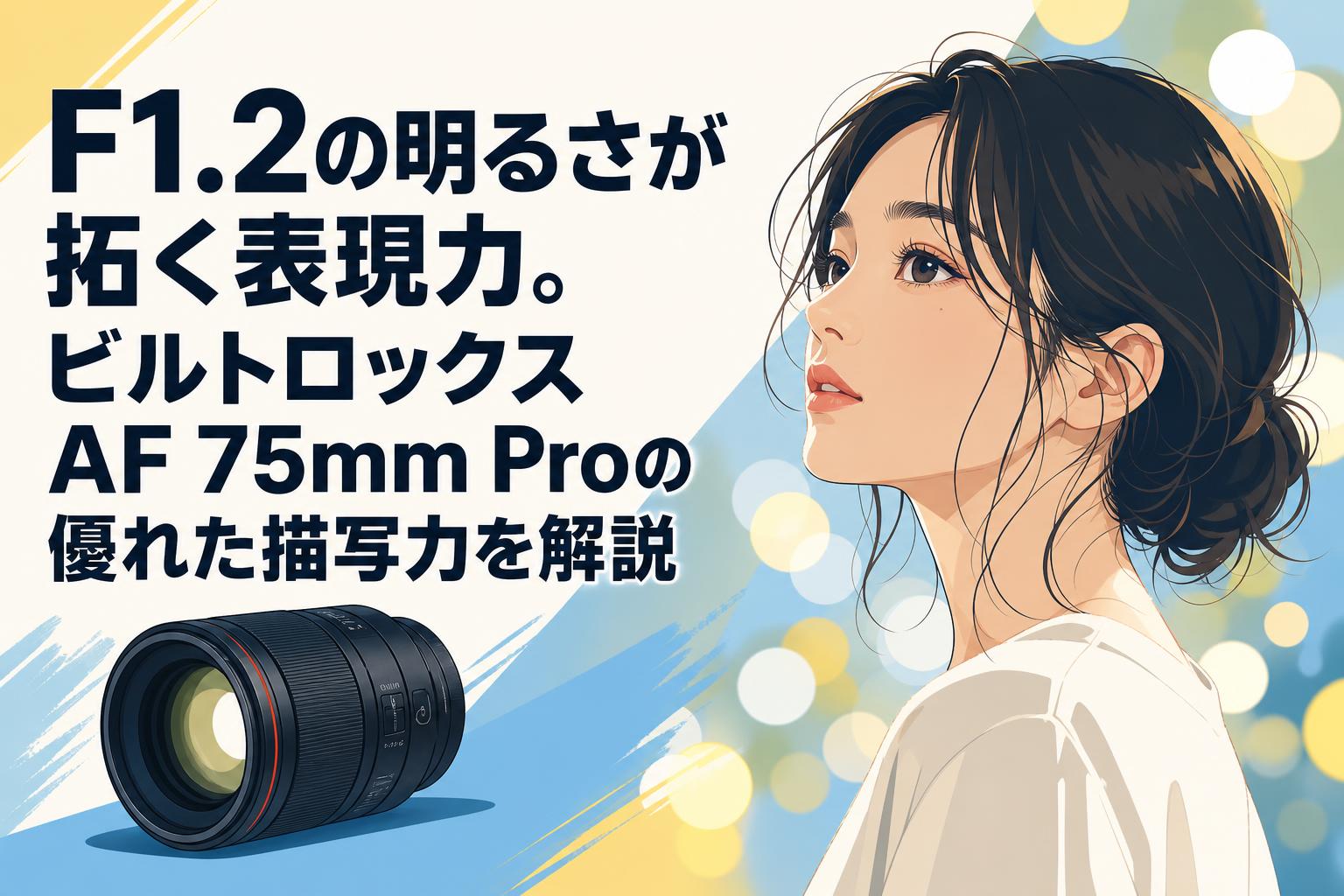 F1.2の明るさが拓く表現力。ビルトロックス AF 75mm Proの優れた描写力を解説