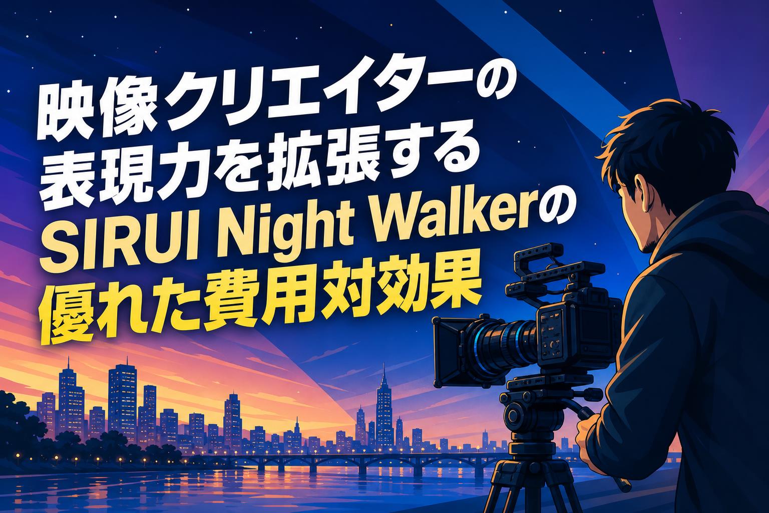 映像クリエイターの表現力を拡張するSIRUI Night Walkerの優れた費用対効果