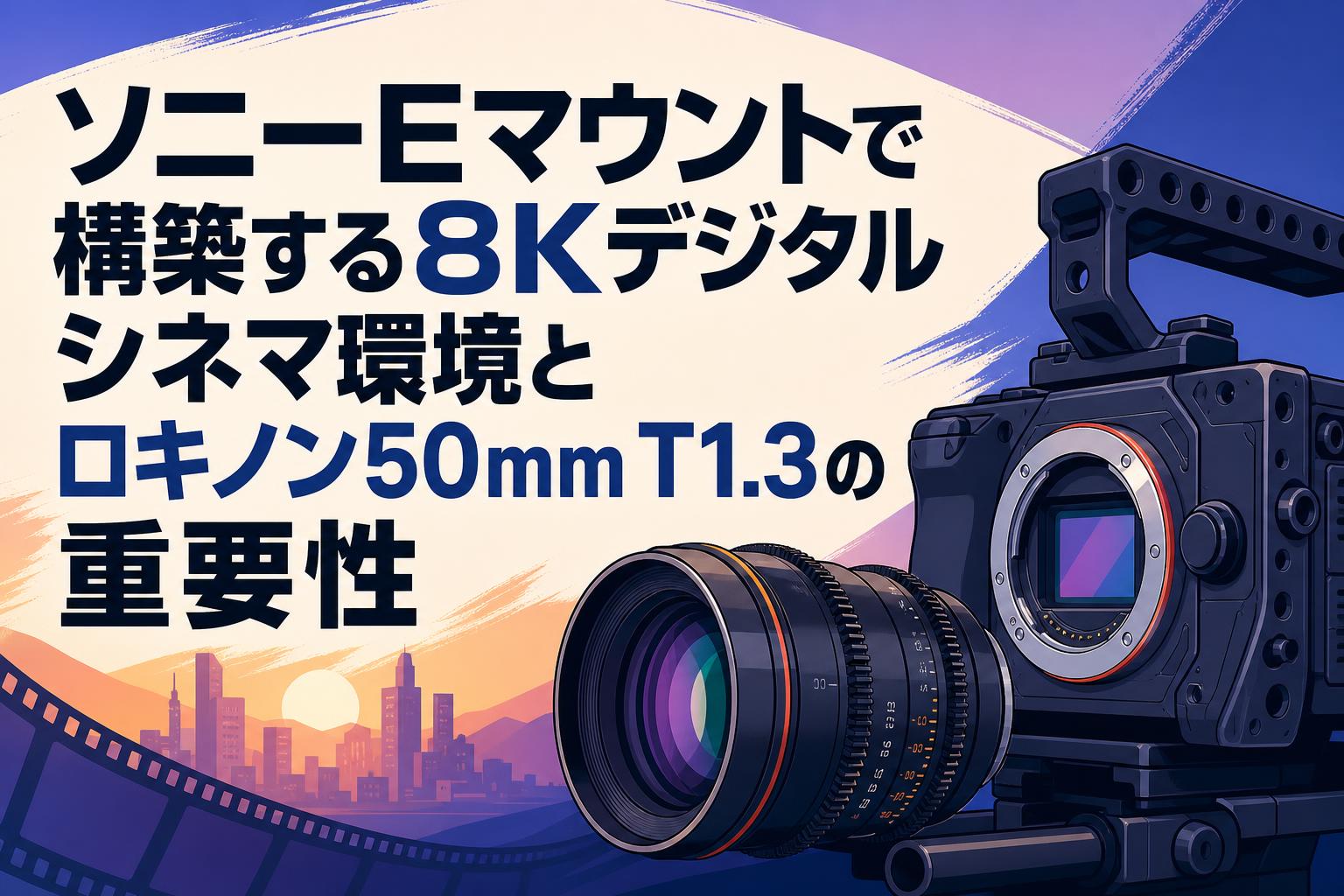 ソニーEマウントで構築する8Kデジタルシネマ環境とロキノン50mm T1.3の重要性