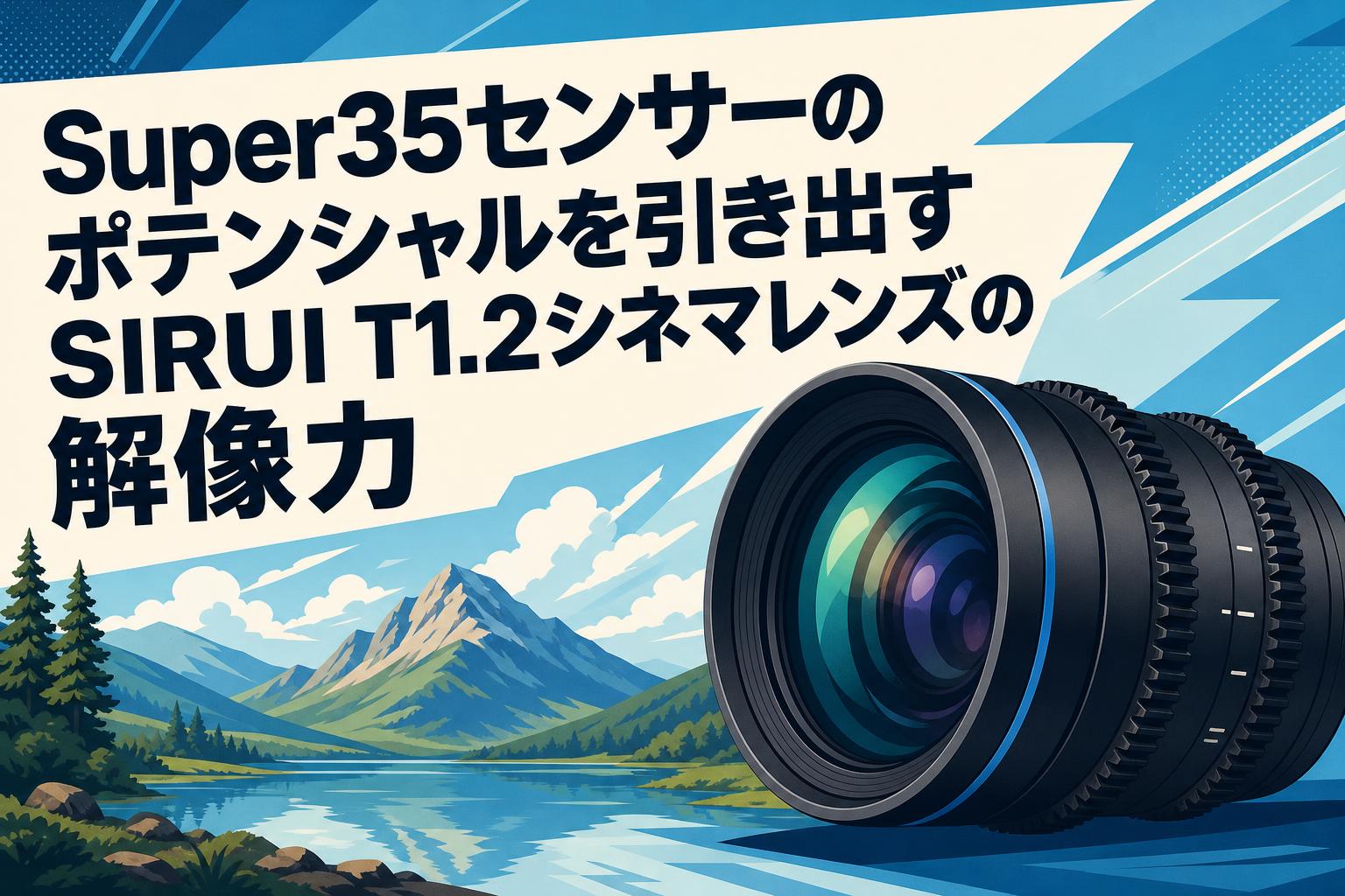 Super35センサーのポテンシャルを引き出すSIRUI T1.2シネマレンズの解像力