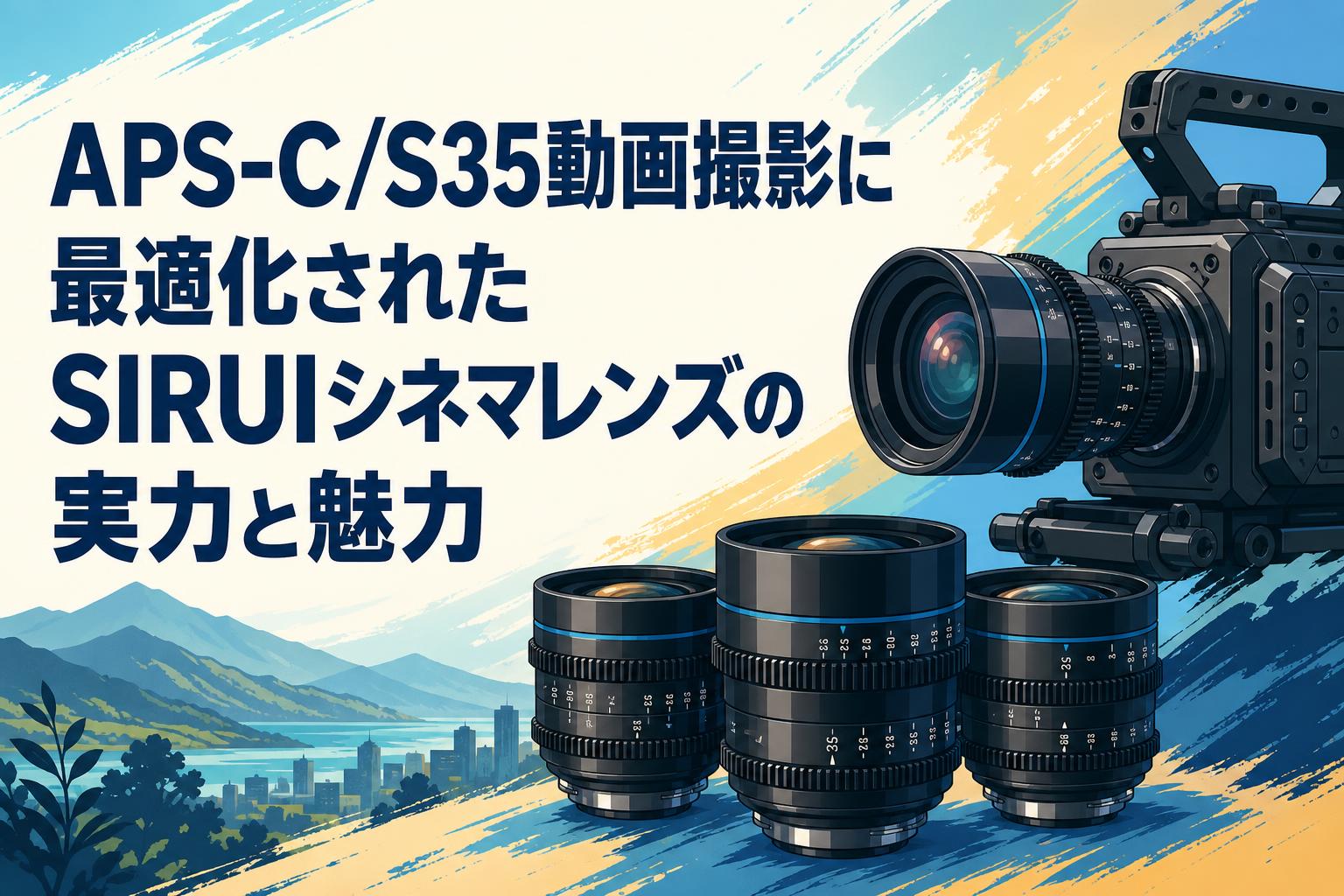 APS-C/S35動画撮影に最適化されたSIRUIシネマレンズの実力と魅力
