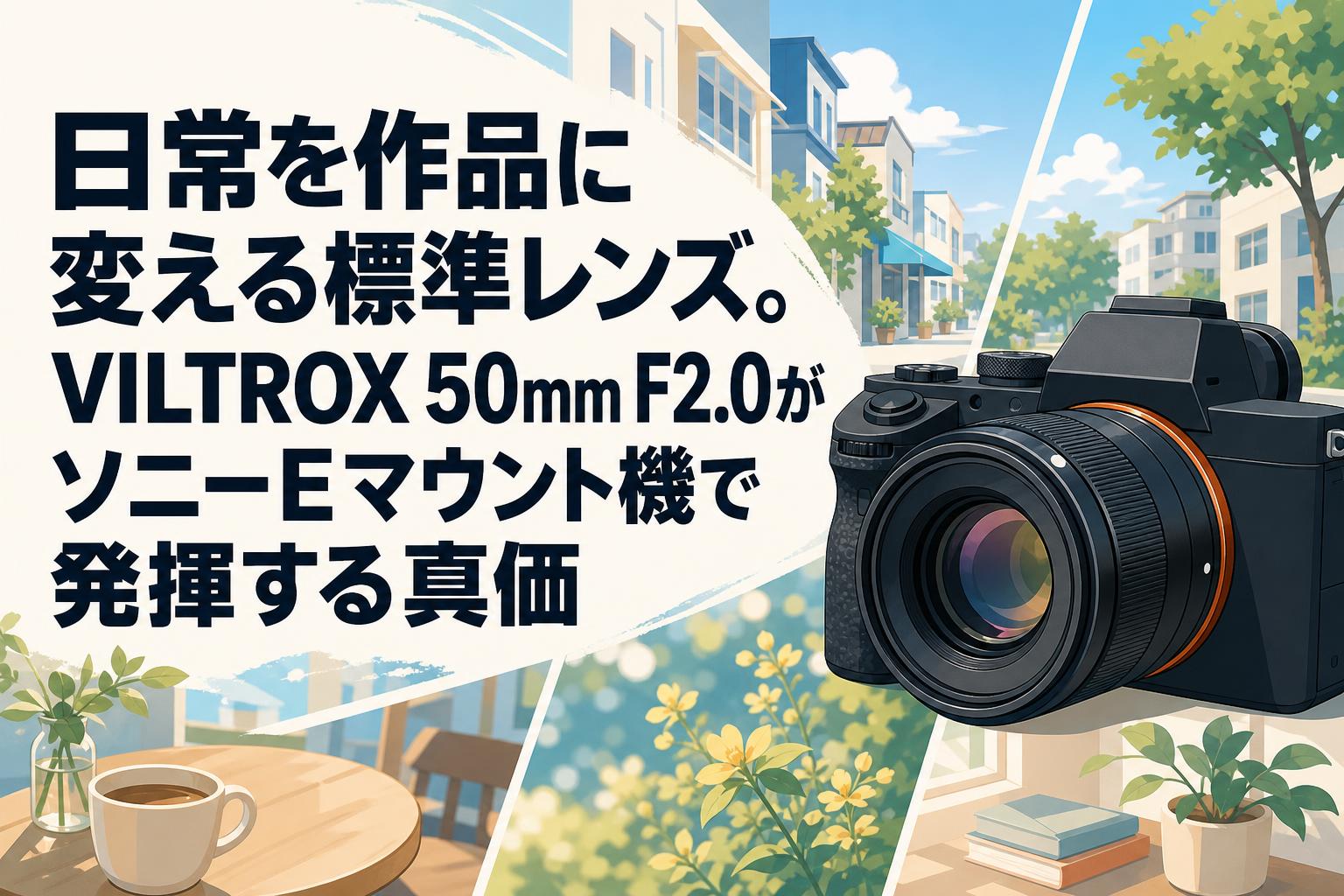 日常を作品に変える標準レンズ。VILTROX 50mm F2.0がソニーEマウント機で発揮する真価