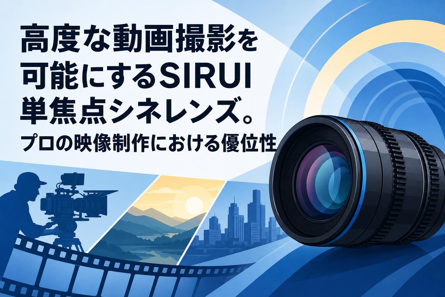 高度な動画撮影を可能にするSIRUI単焦点シネレンズ。プロの映像制作における優位性