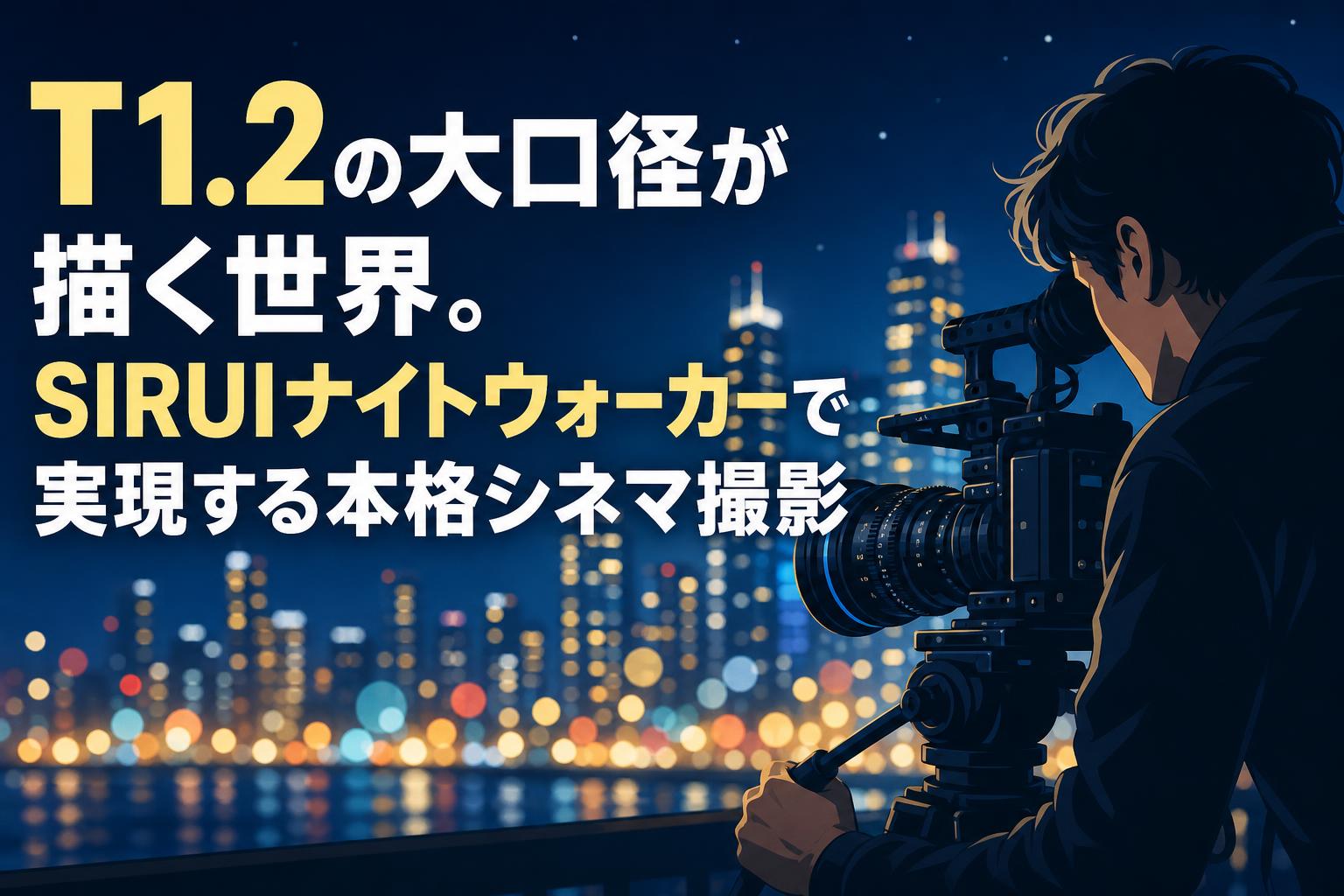 T1.2の大口径が描く世界。SIRUIナイトウォーカーで実現する本格シネマ撮影