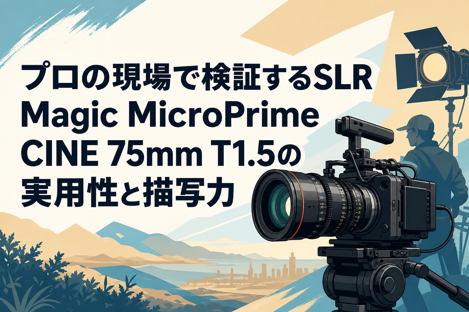 プロの現場で検証するSLR Magic MicroPrime CINE 75mm T1.5の実用性と描写力