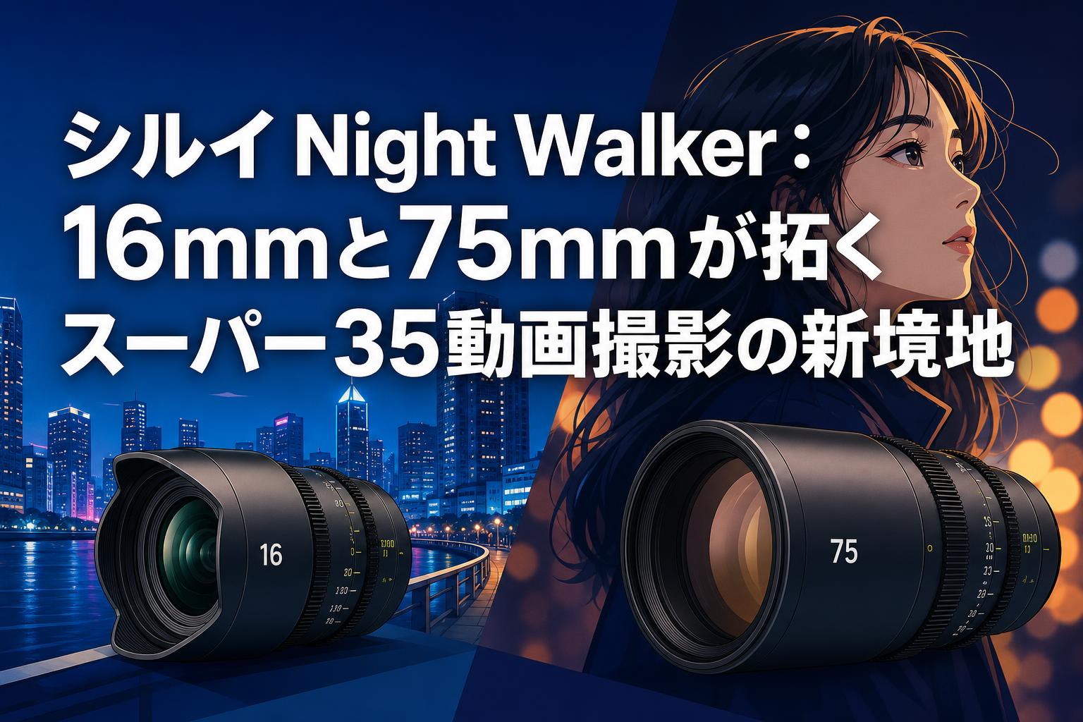 シルイ Night Walker：16mmと75mmが拓くスーパー35動画撮影の新境地