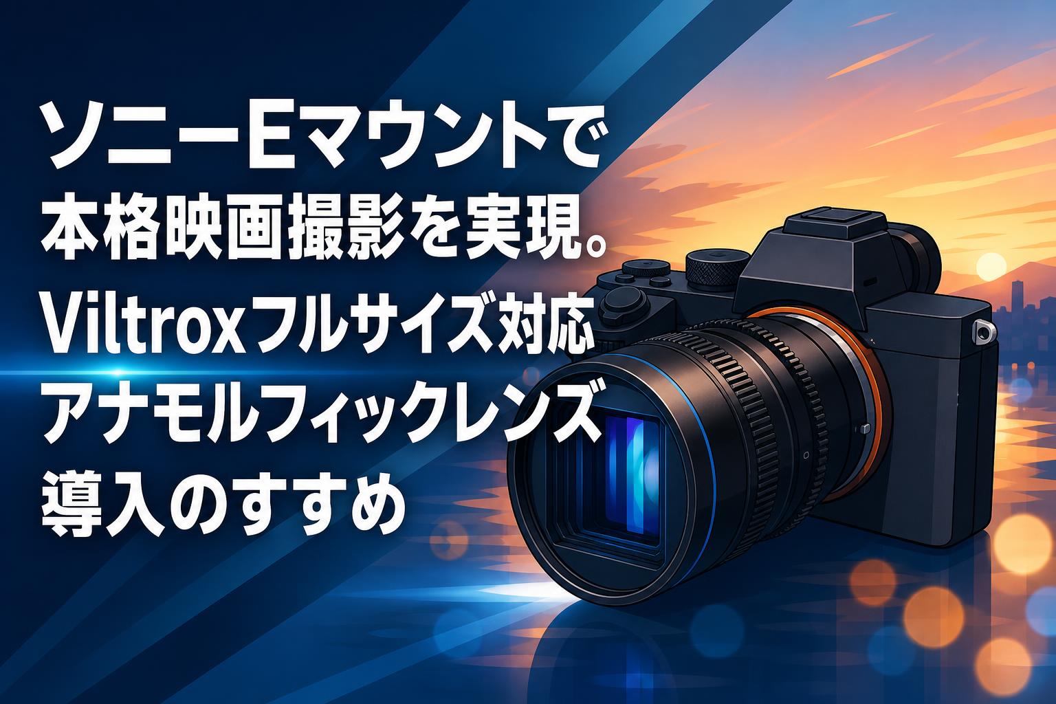 ソニーEマウントで本格映画撮影を実現。Viltroxフルサイズ対応アナモルフィックレンズ導入のすすめ