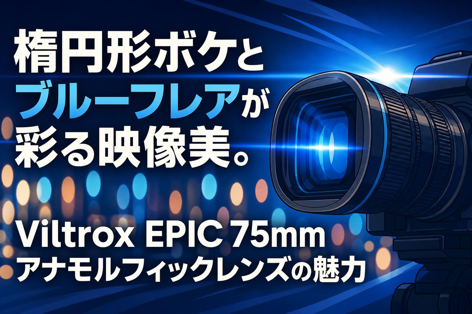 楕円形ボケとブルーフレアが彩る映像美。Viltrox EPIC 75mmアナモルフィックレンズの魅力
