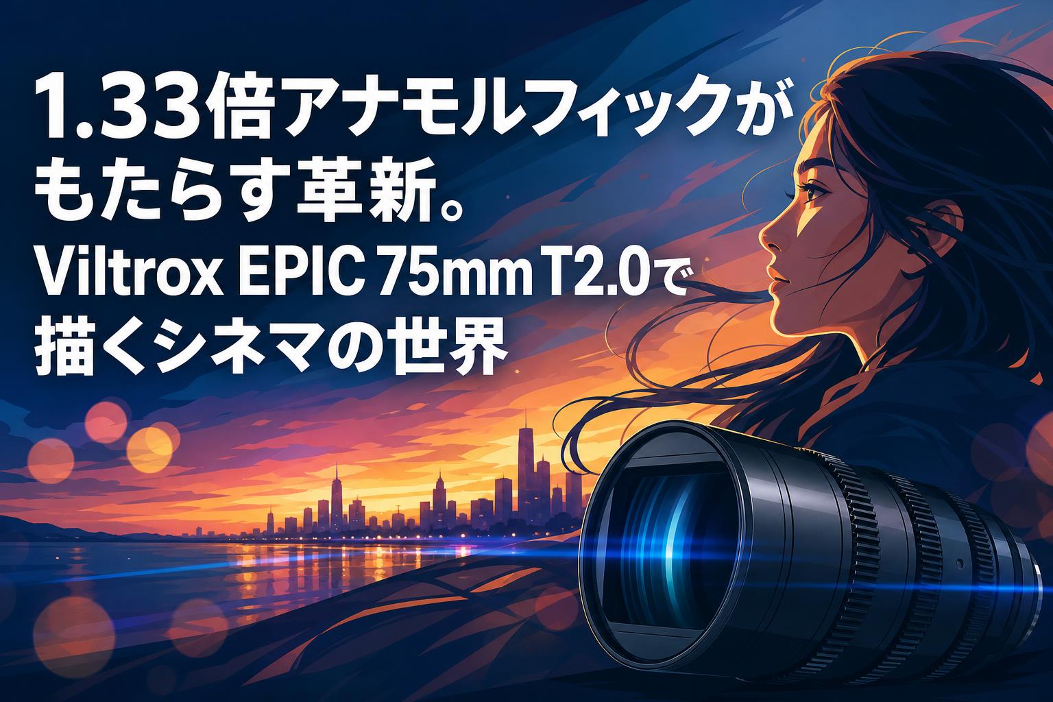 1.33倍アナモルフィックがもたらす革新。Viltrox EPIC 75mm T2.0で描くシネマの世界