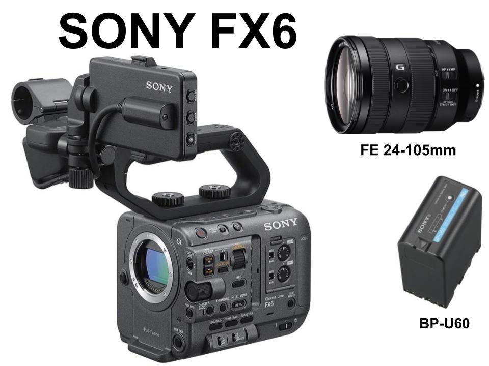 SONY FX6 / FE 24-105mm F4 G OSS / BP-U60 セット | パンダスタジオ・レンタル公式サイト