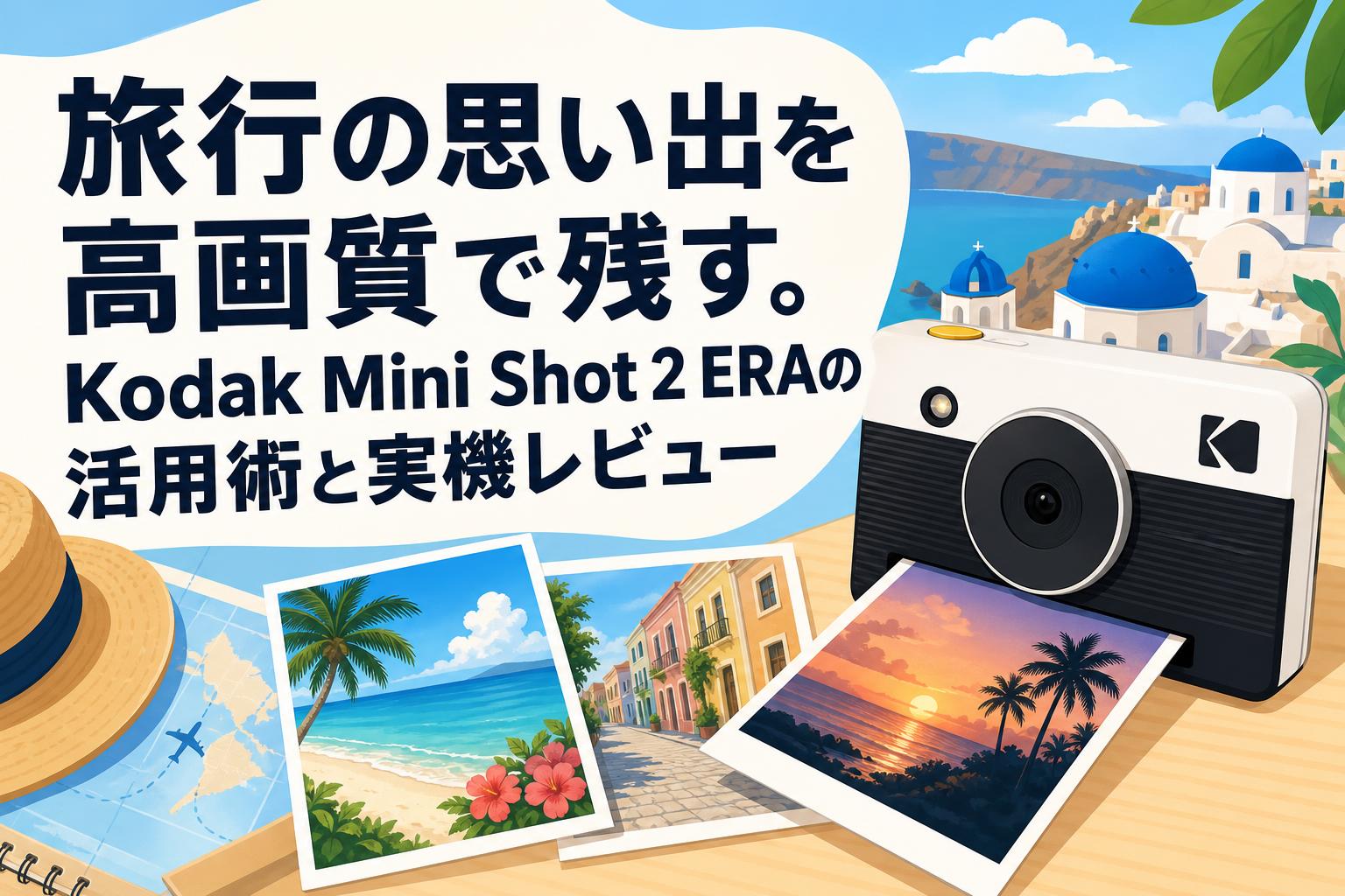 旅行の思い出を高画質で残す。Kodak Mini Shot 2 ERAの活用術と実機レビュー
