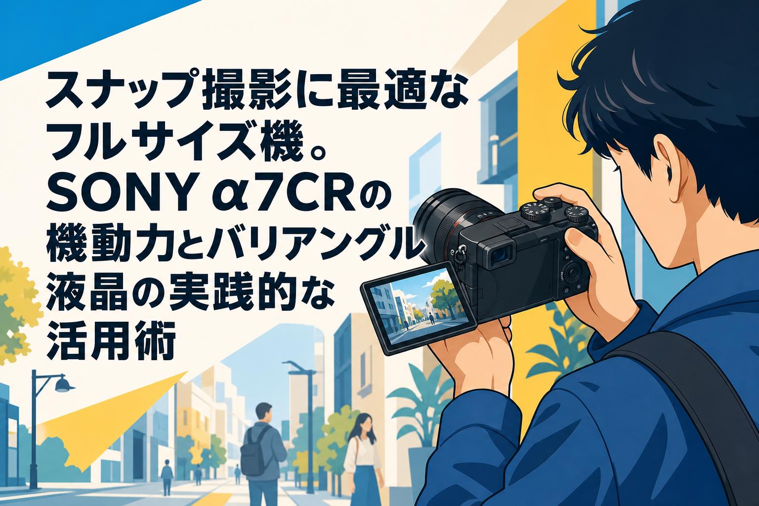 スナップ撮影に最適なフルサイズ機。SONY α7CRの機動力とバリアングル液晶の実践的な活用術