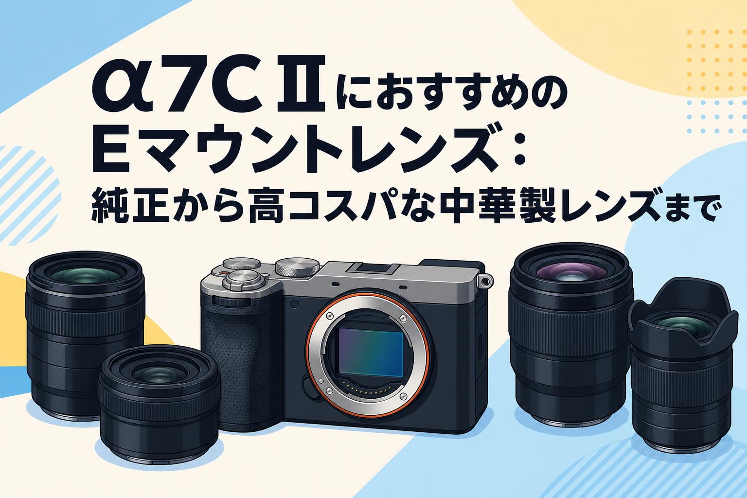 α7C IIにおすすめのEマウントレンズ：純正から高コスパな中華製レンズまで