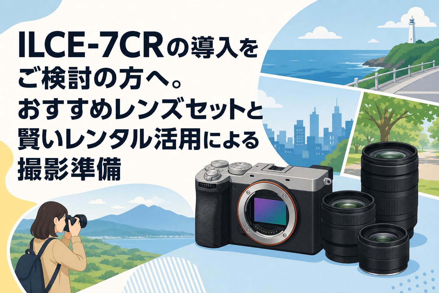 ILCE-7CRの導入をご検討の方へ。おすすめレンズセットと賢いレンタル活用による撮影準備