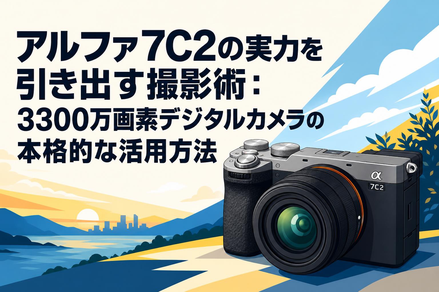 アルファ7C2の実力を引き出す撮影術：3300万画素デジタルカメラの本格的な活用方法