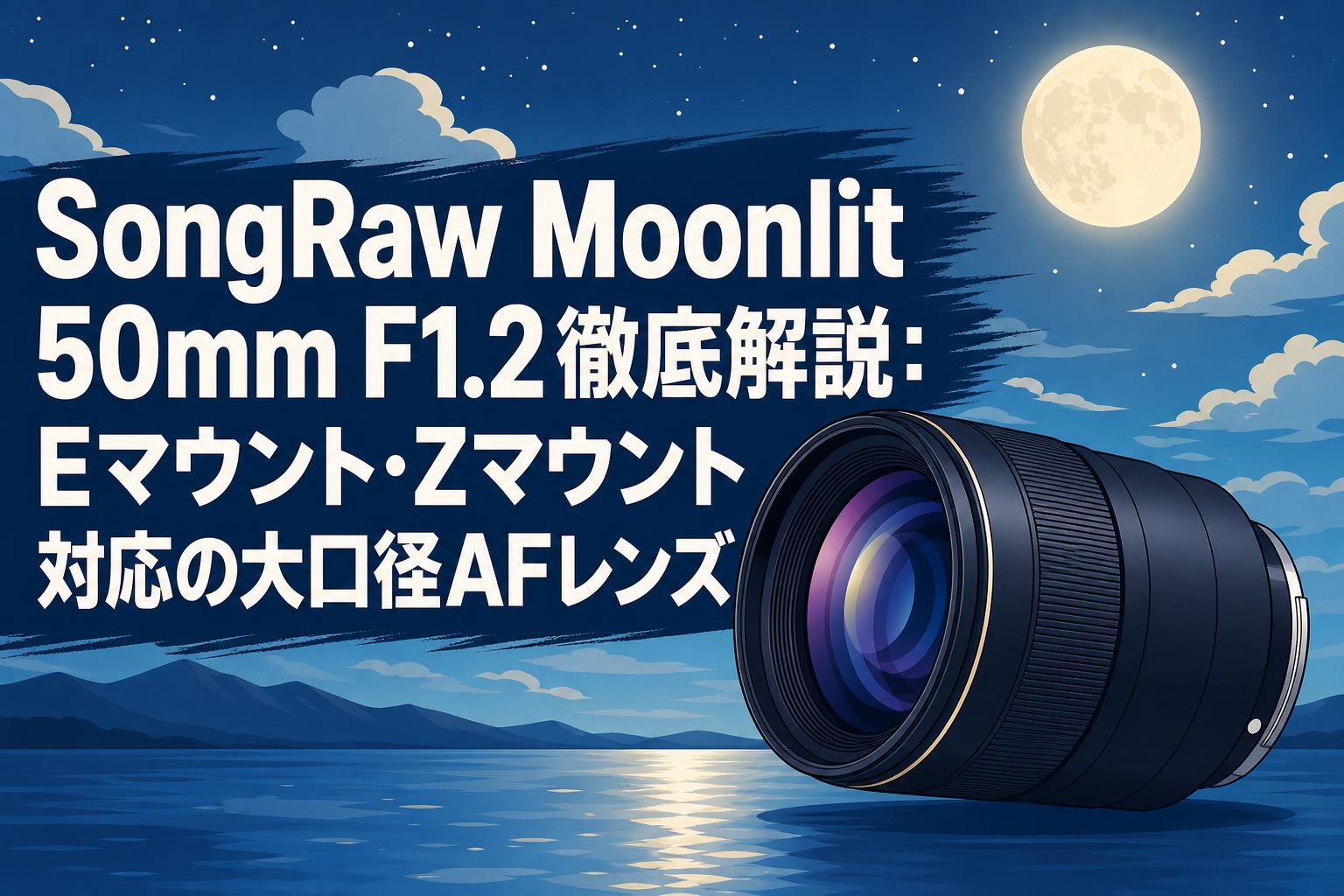 SongRaw Moonlit 50mm F1.2徹底解説：Eマウント・Zマウント対応の大口径AFレンズ