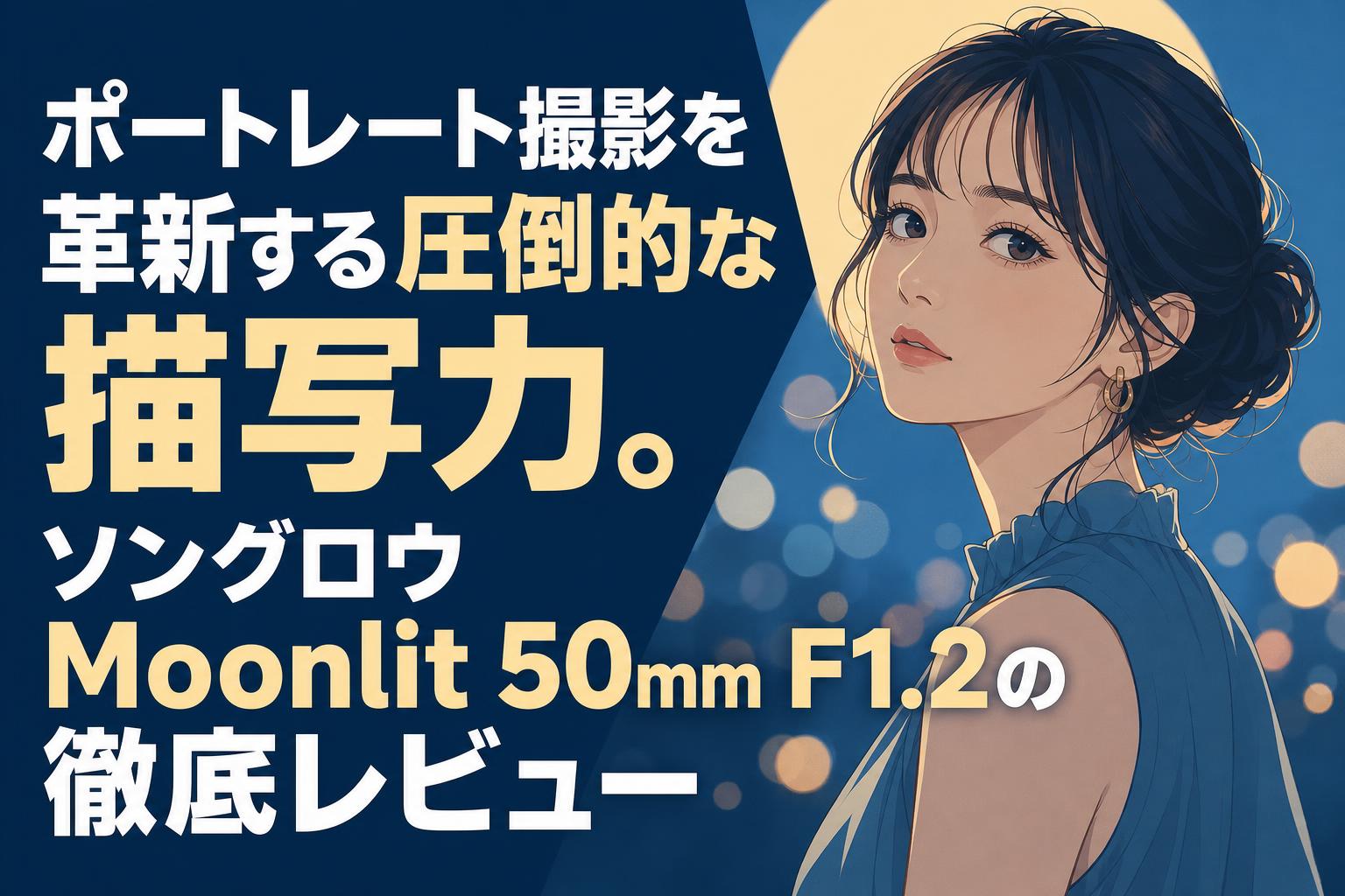 ポートレート撮影を革新する圧倒的な描写力。ソングロウ Moonlit 50mm F1.2の徹底レビュー