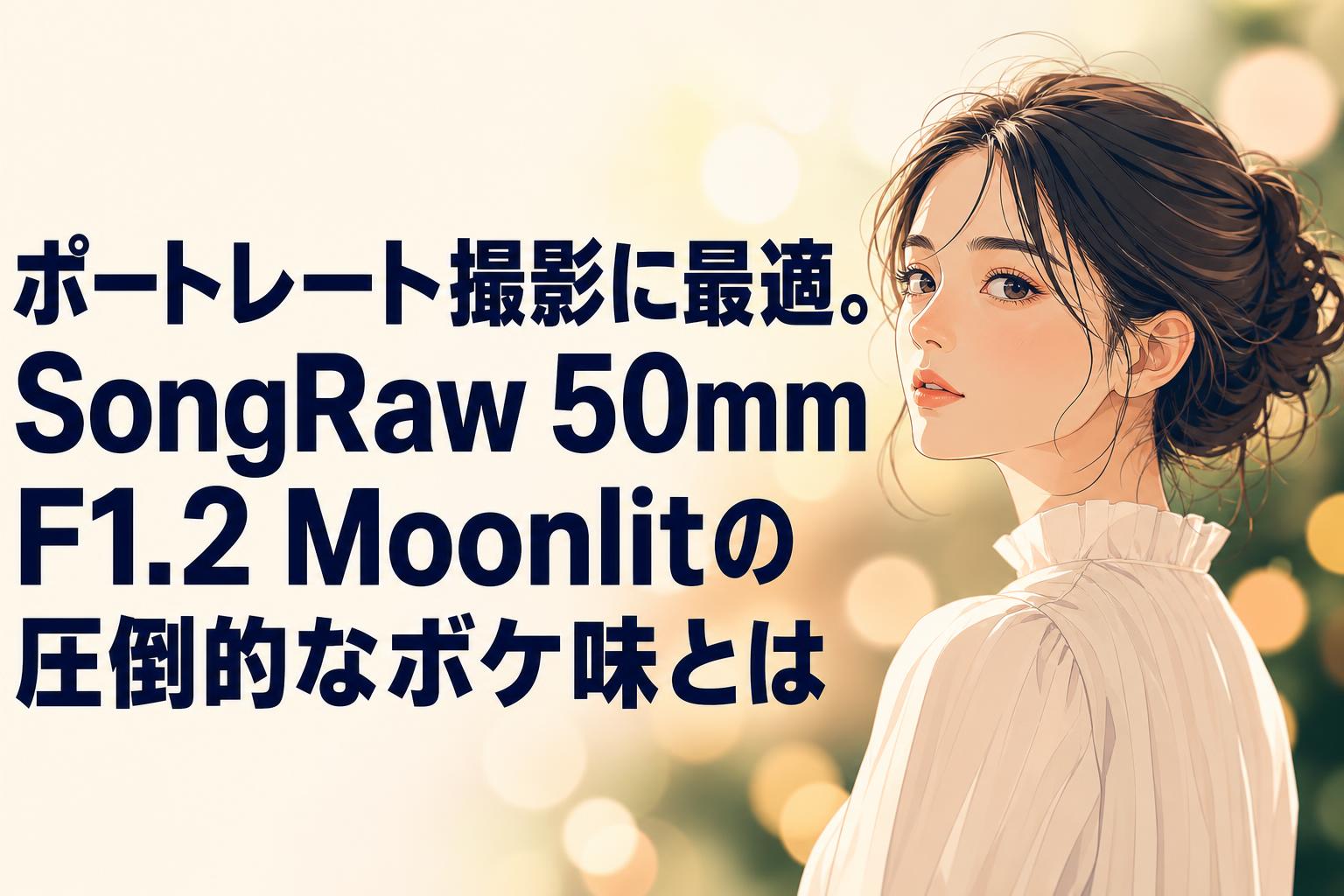 ポートレート撮影に最適。SongRaw 50mm F1.2 Moonlitの圧倒的なボケ味とは