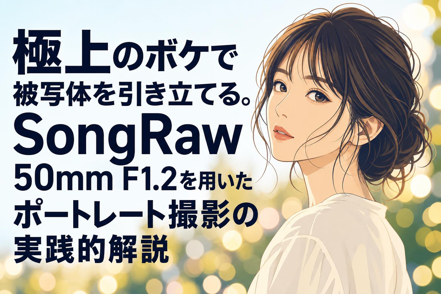 極上のボケで被写体を引き立てる。SongRaw 50mm F1.2を用いたポートレート撮影の実践的解説