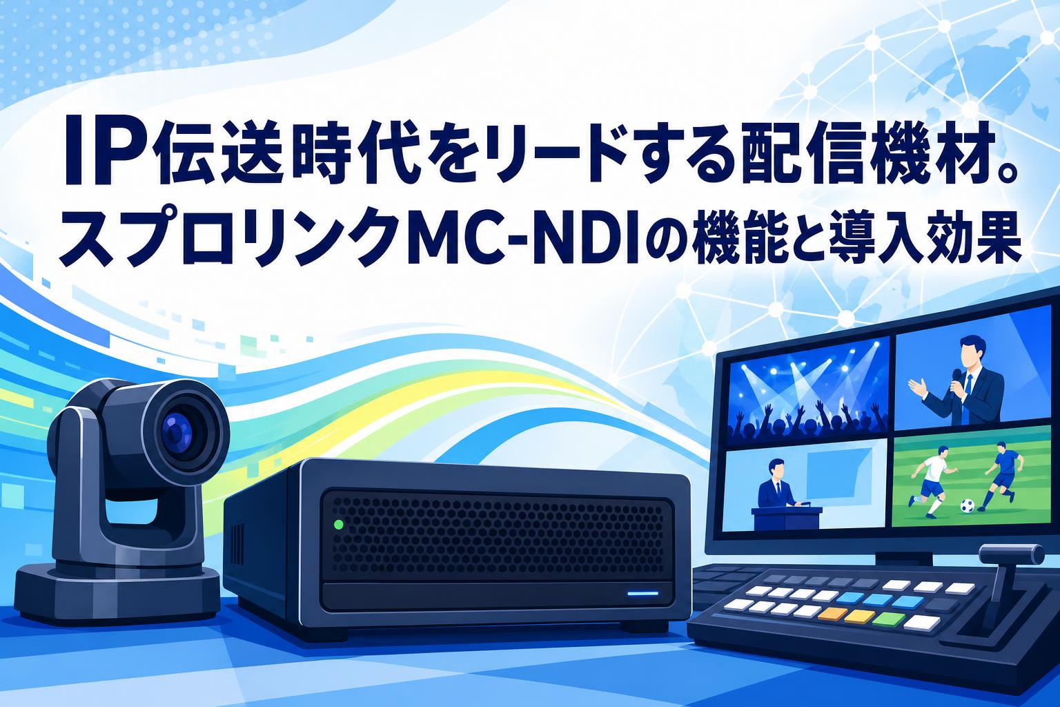IP伝送時代をリードする配信機材。スプロリンクMC-NDIの機能と導入効果