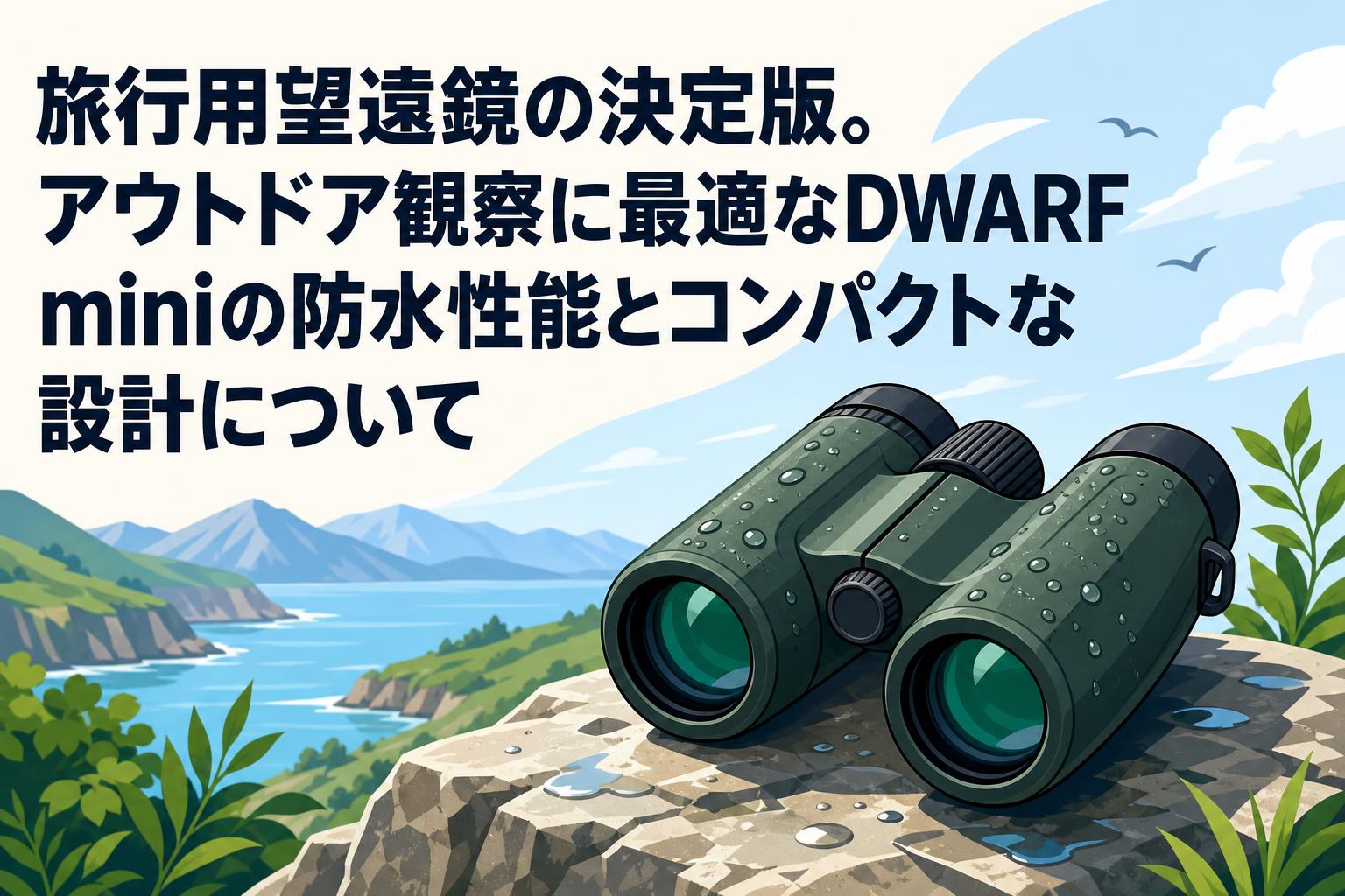 旅行用望遠鏡の決定版。アウトドア観察に最適なDWARF miniの防水性能とコンパクトな設計について