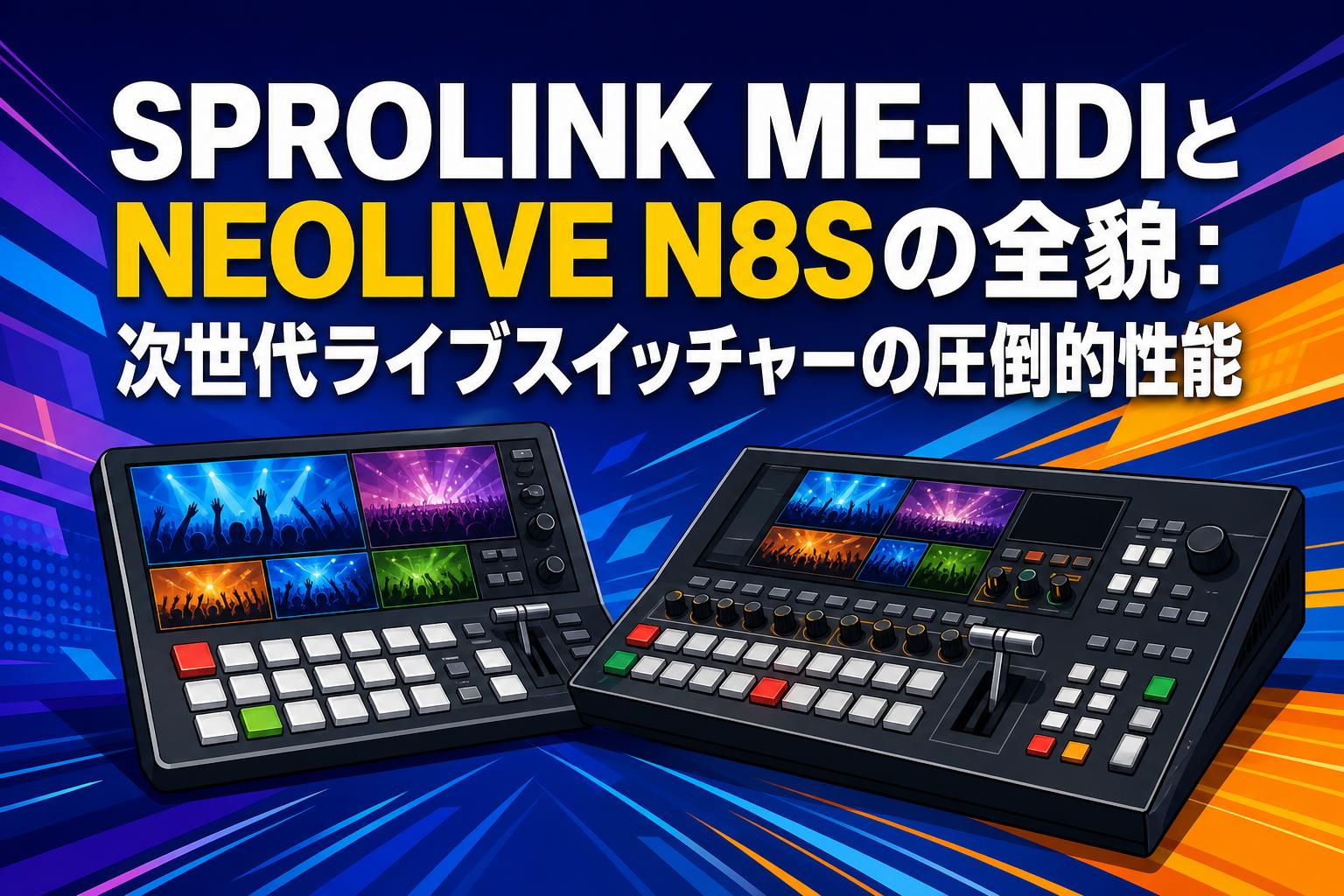 SPROLINK ME-NDIとNEOLIVE N8Sの全貌：次世代ライブスイッチャーの圧倒的性能
