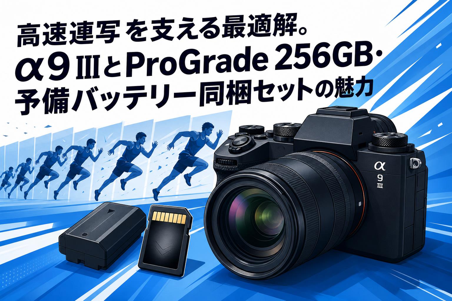 高速連写を支える最適解。α9 IIIとProGrade 256GB・予備バッテリー同梱セットの魅力
