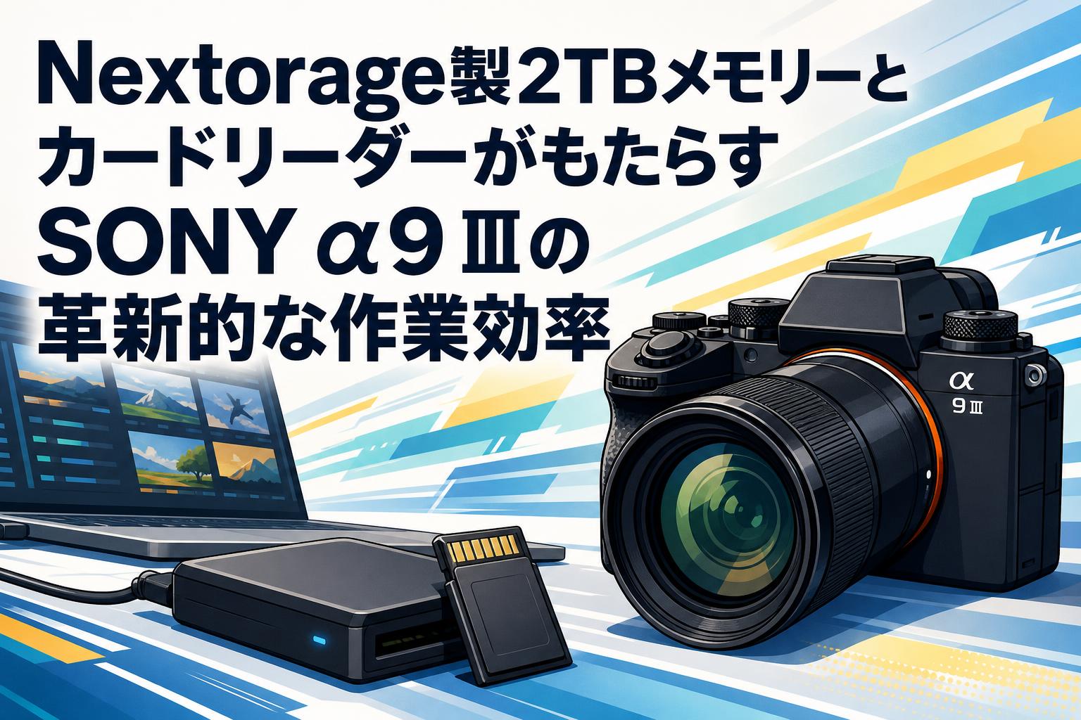 Nextorage製2TBメモリーとカードリーダーがもたらすSONY α9 Ⅲの革新的な作業効率