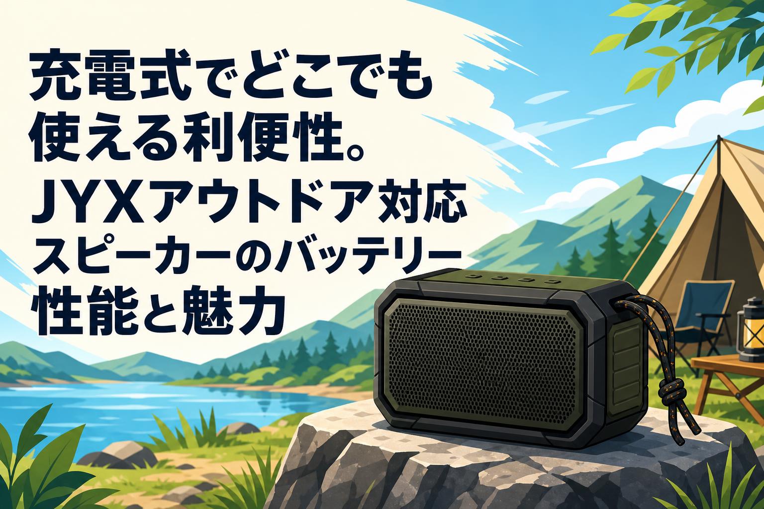 充電式でどこでも使える利便性。JYXアウトドア対応スピーカーのバッテリー性能と魅力