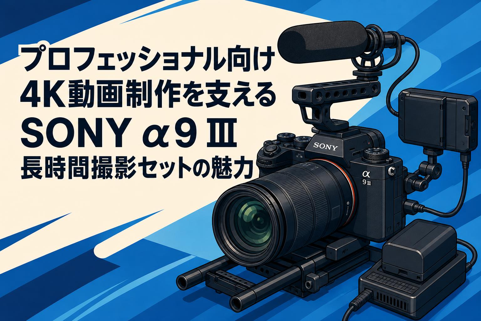 プロフェッショナル向け4K動画制作を支えるSONY α9 Ⅲ長時間撮影セットの魅力