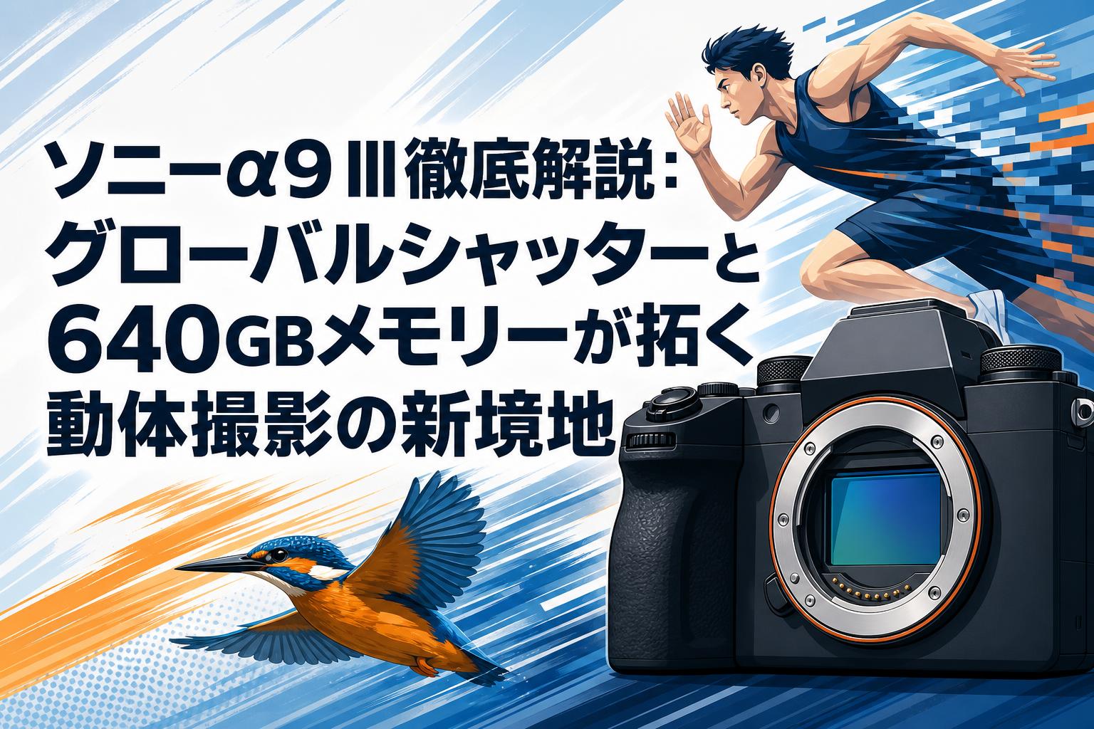 ソニーα9 III徹底解説：グローバルシャッターと640GBメモリーが拓く動体撮影の新境地
